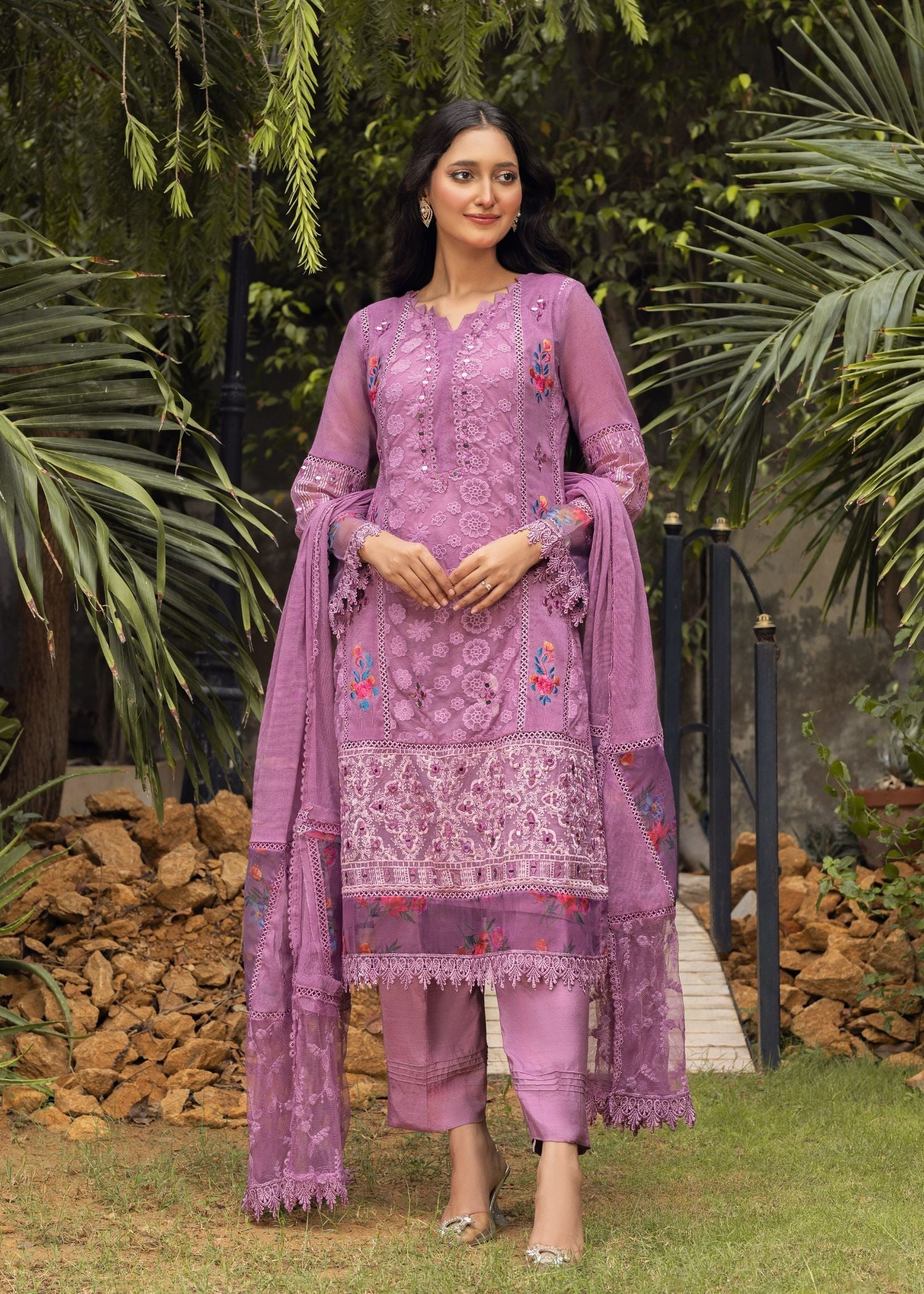 Ayesha Closet Shameem Lavender Women 3pcs