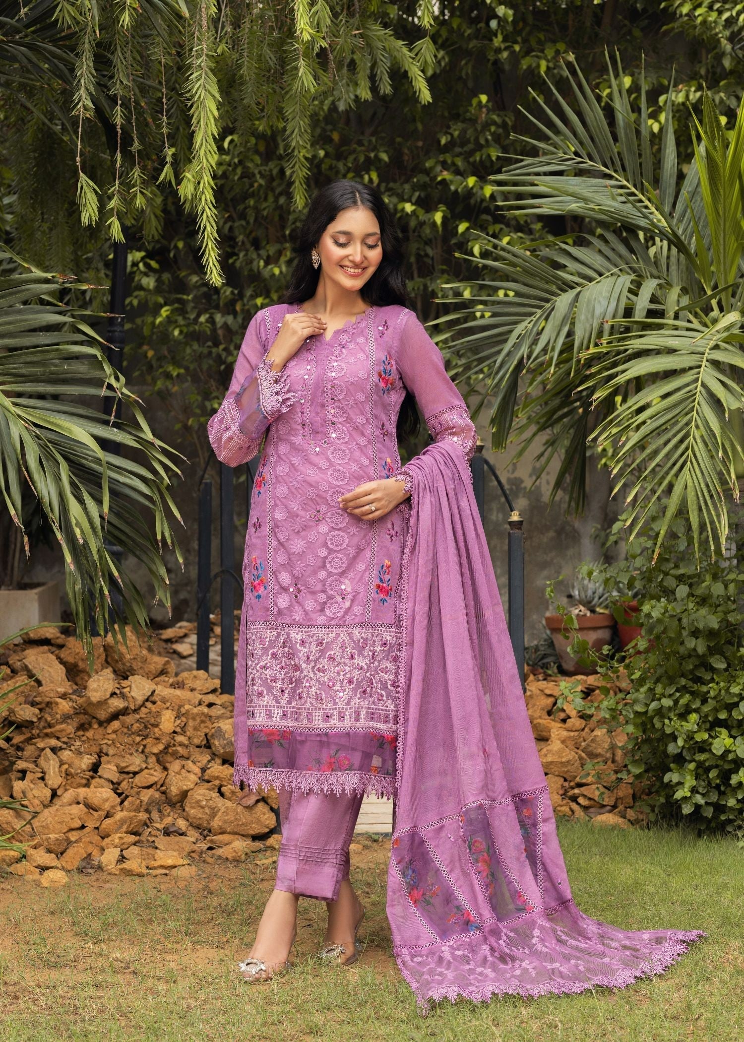 Ayesha Closet Shameem Lavender Women 3pcs