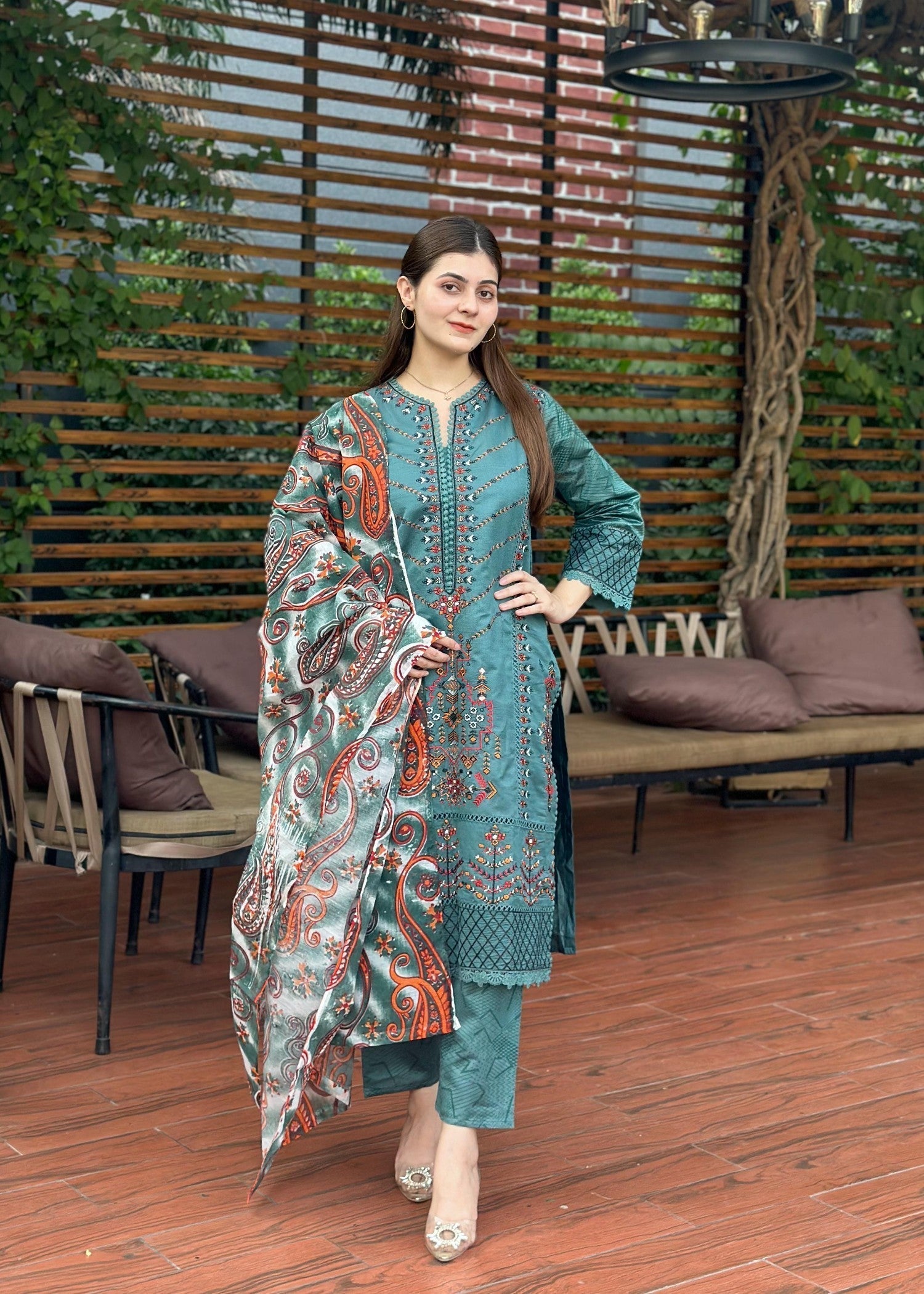 Rangoon Clothing Refa Aqua Women 3pcs