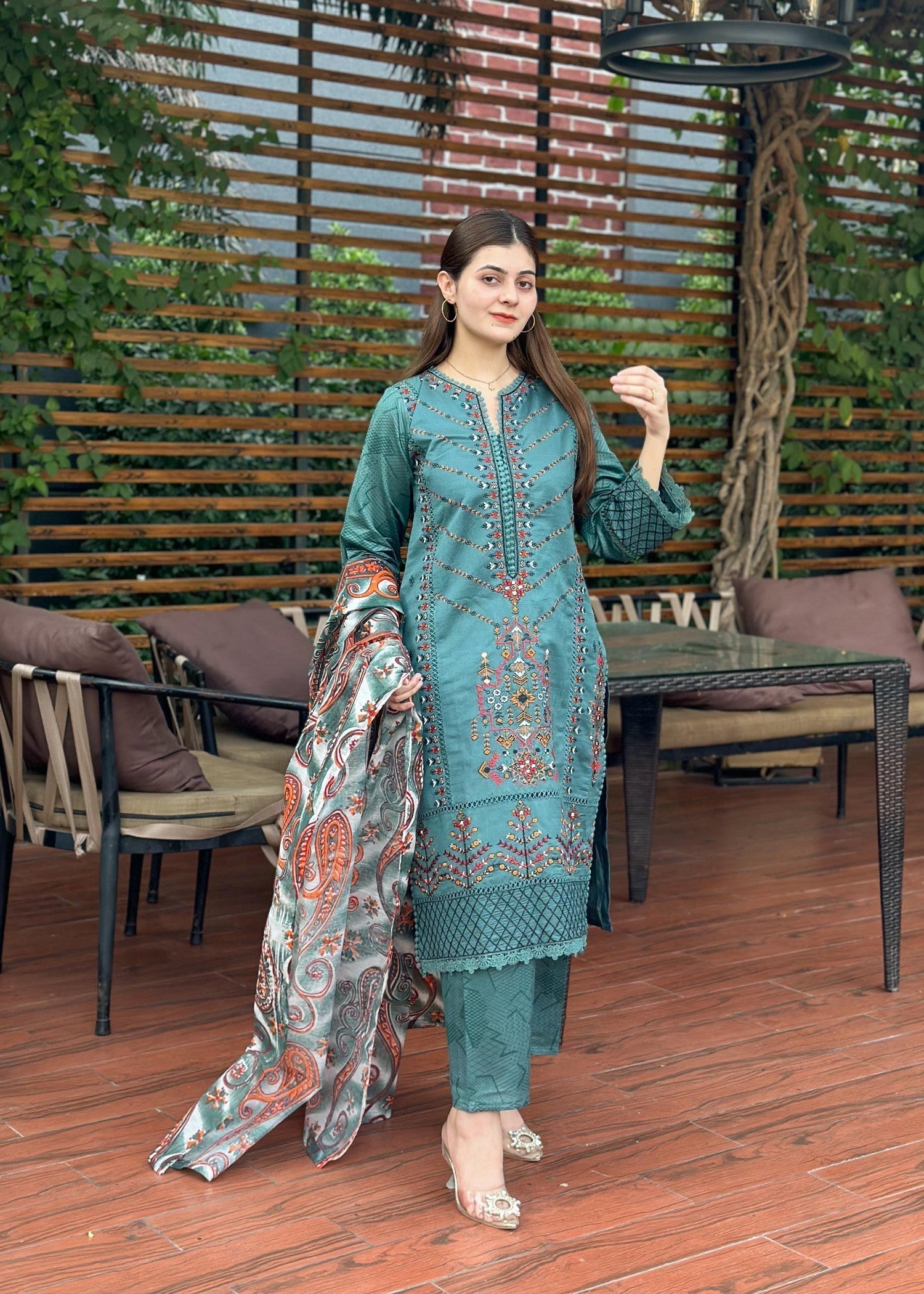 Rangoon Clothing Refa Aqua Women 3pcs