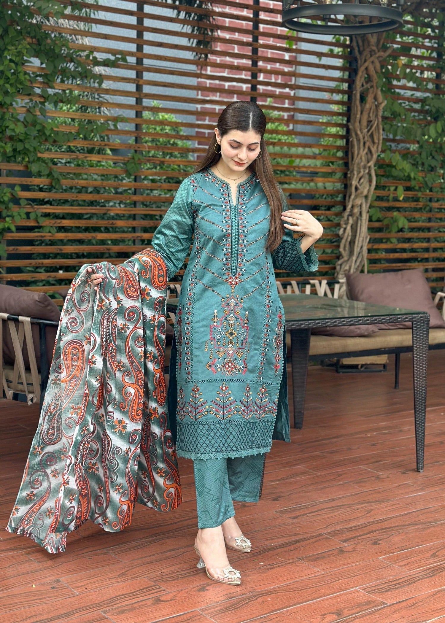 Rangoon Clothing Refa Aqua Women 3pcs