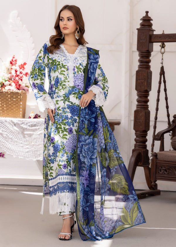 Polawn PD 24 401 B NAYAB PRET LAWN COLLECTION Women 3pcs