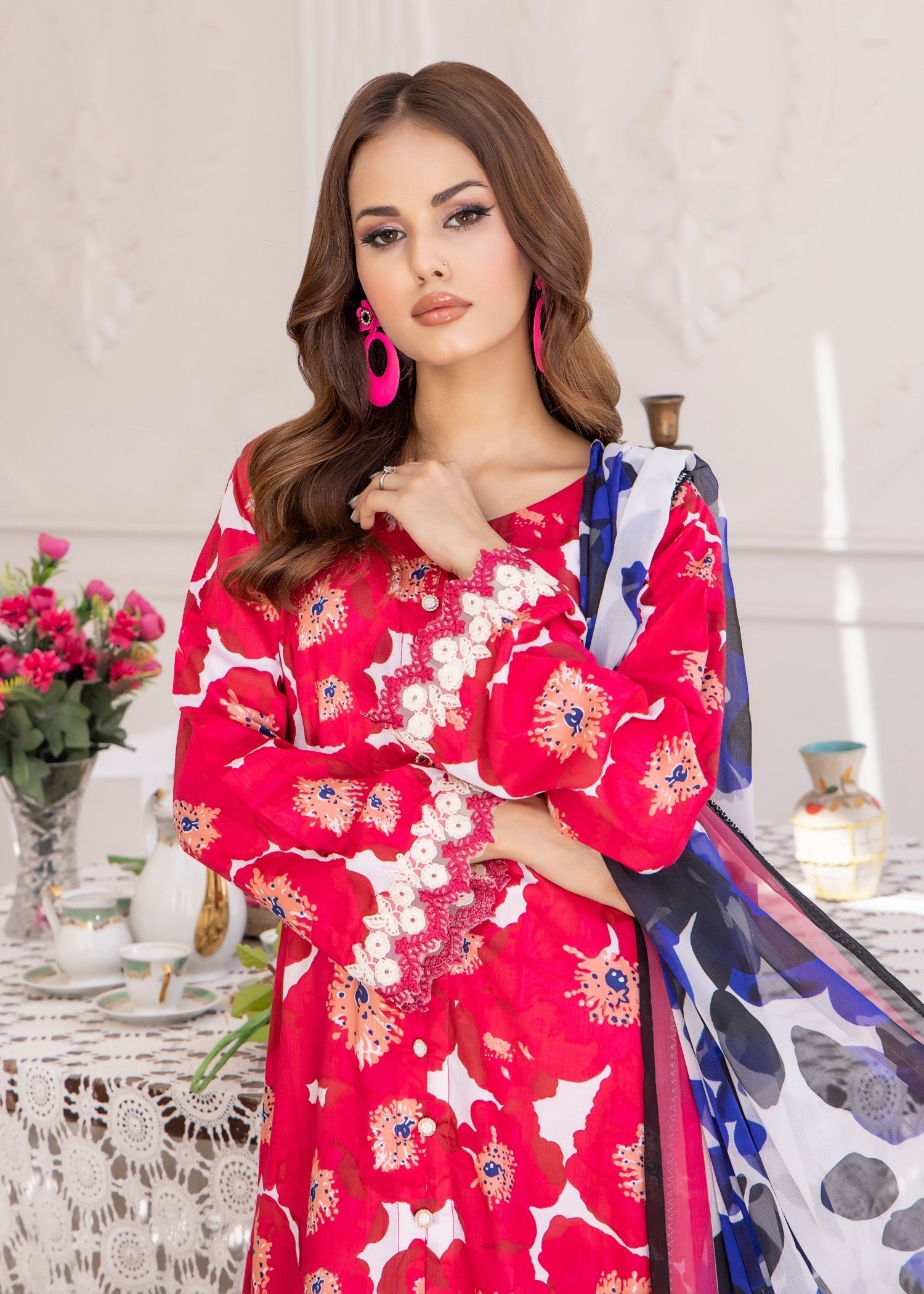 Polawn PD 24 403 A NAYAB PRET LAWN COLLECTION Women 3pcs