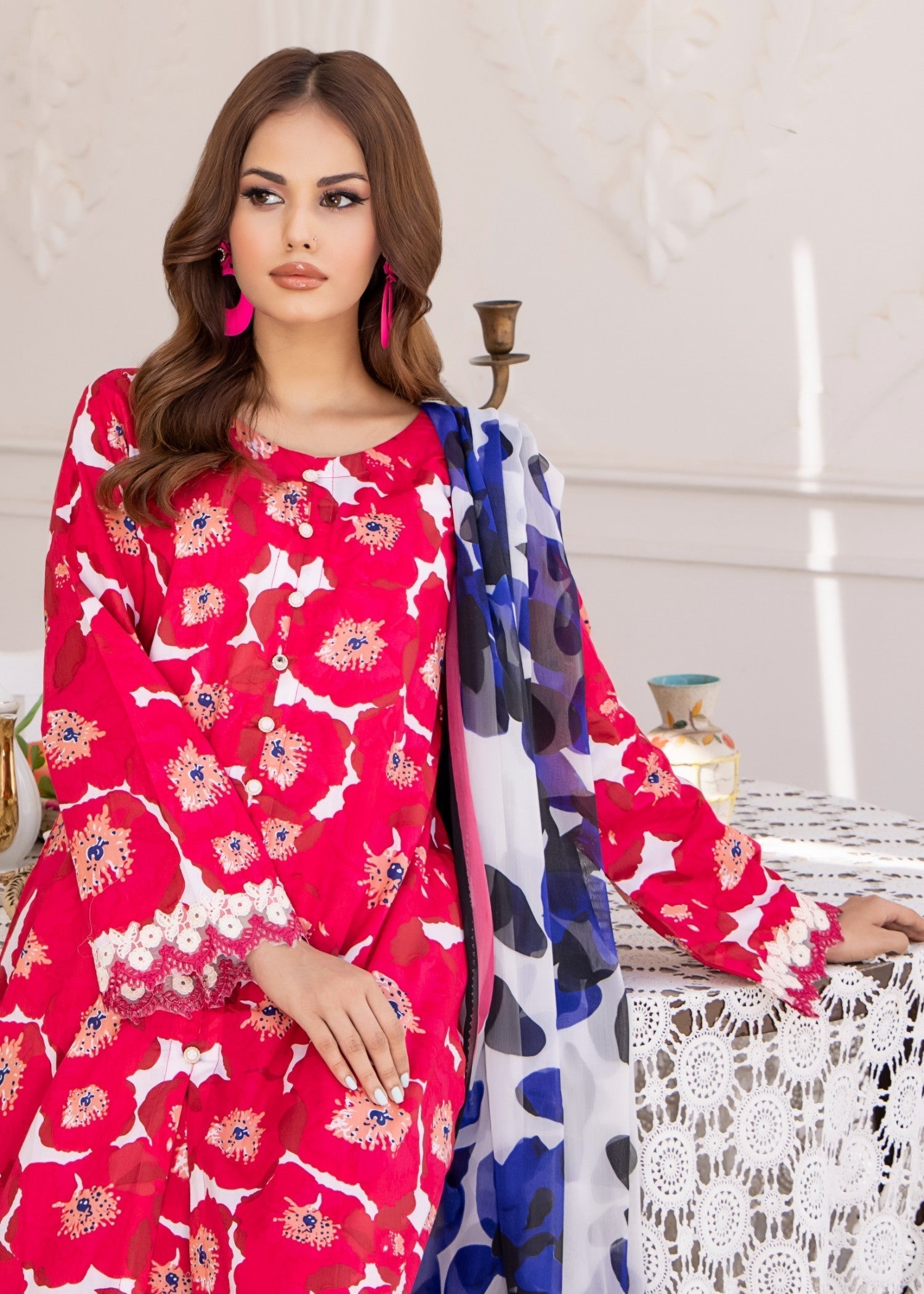 Polawn PD 24 403 A NAYAB PRET LAWN COLLECTION Women 3pcs