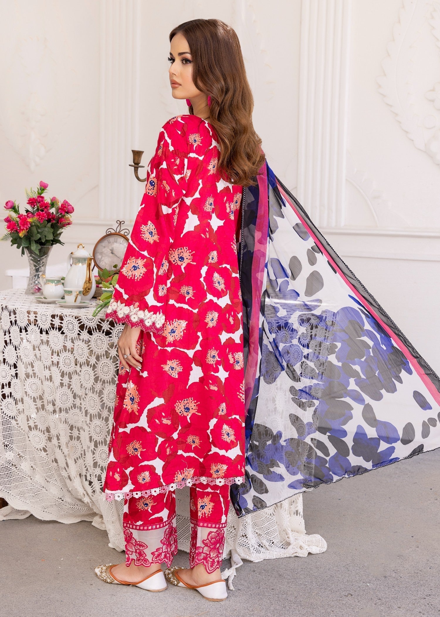 Polawn PD 24 403 A NAYAB PRET LAWN COLLECTION Women 3pcs