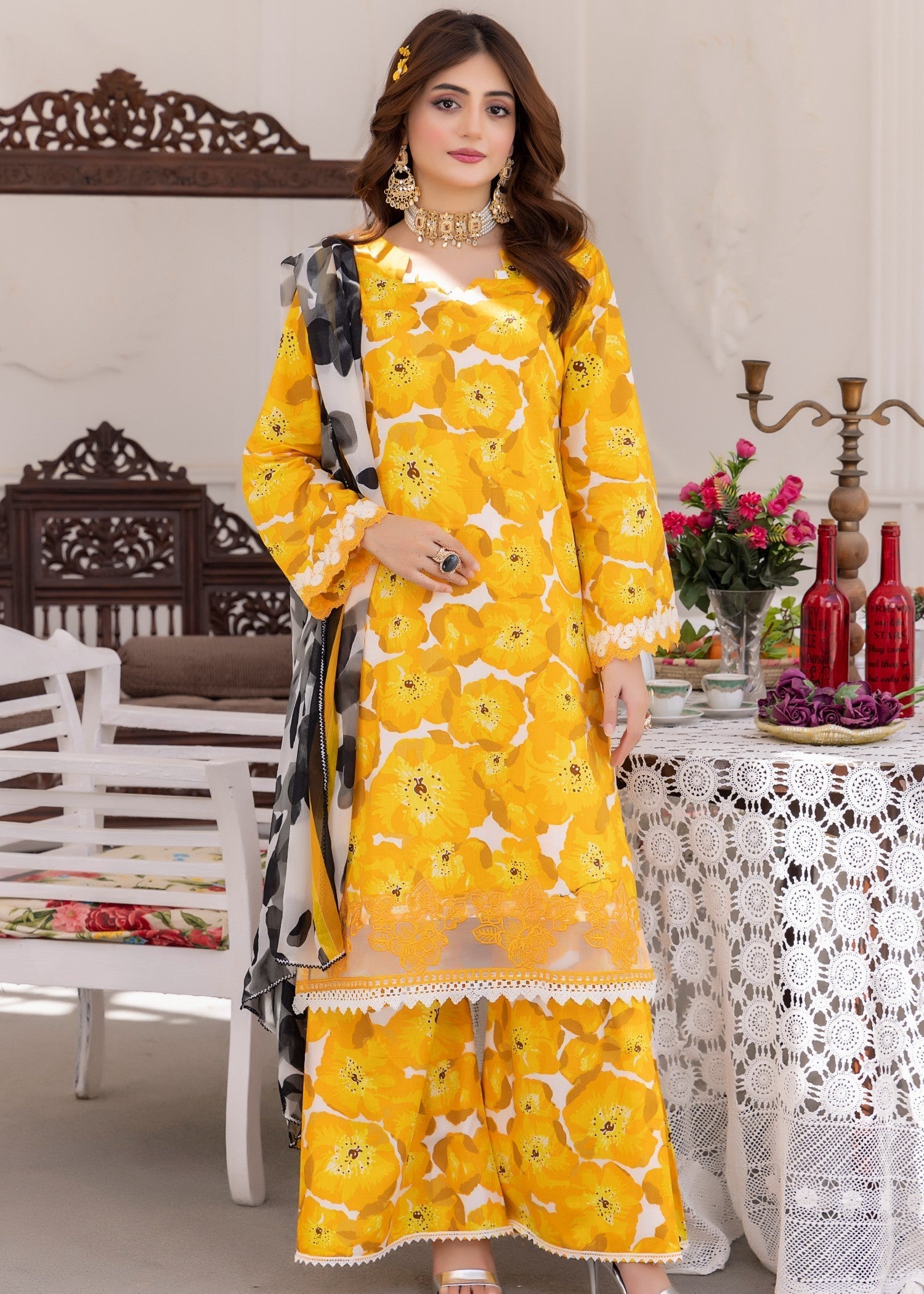 Polawn PD 24 403 B NAYAB PRET LAWN COLLECTION Women 3pcs