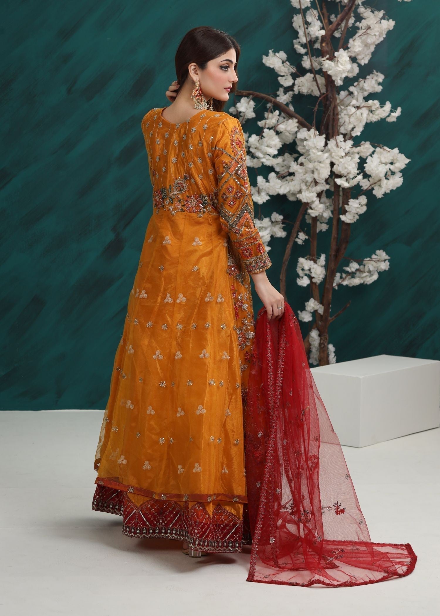 Al Burhan Apparel Suroor Mustard Women 3pcs