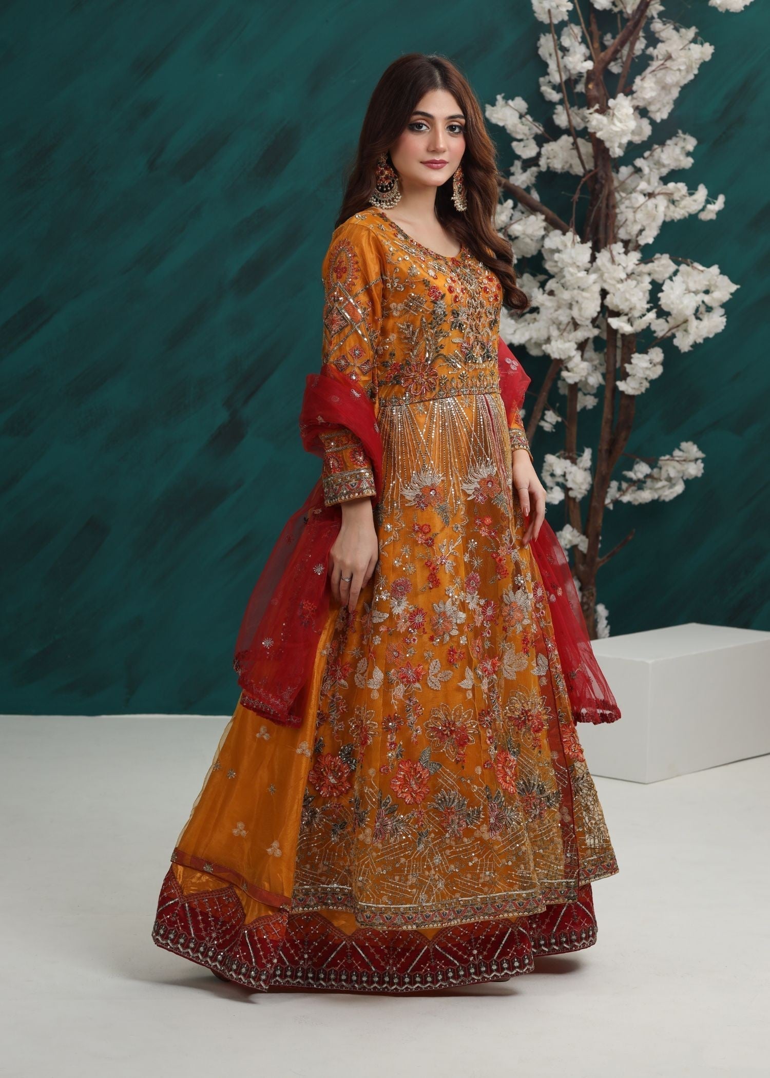 Al Burhan Apparel Suroor Mustard Women 3pcs