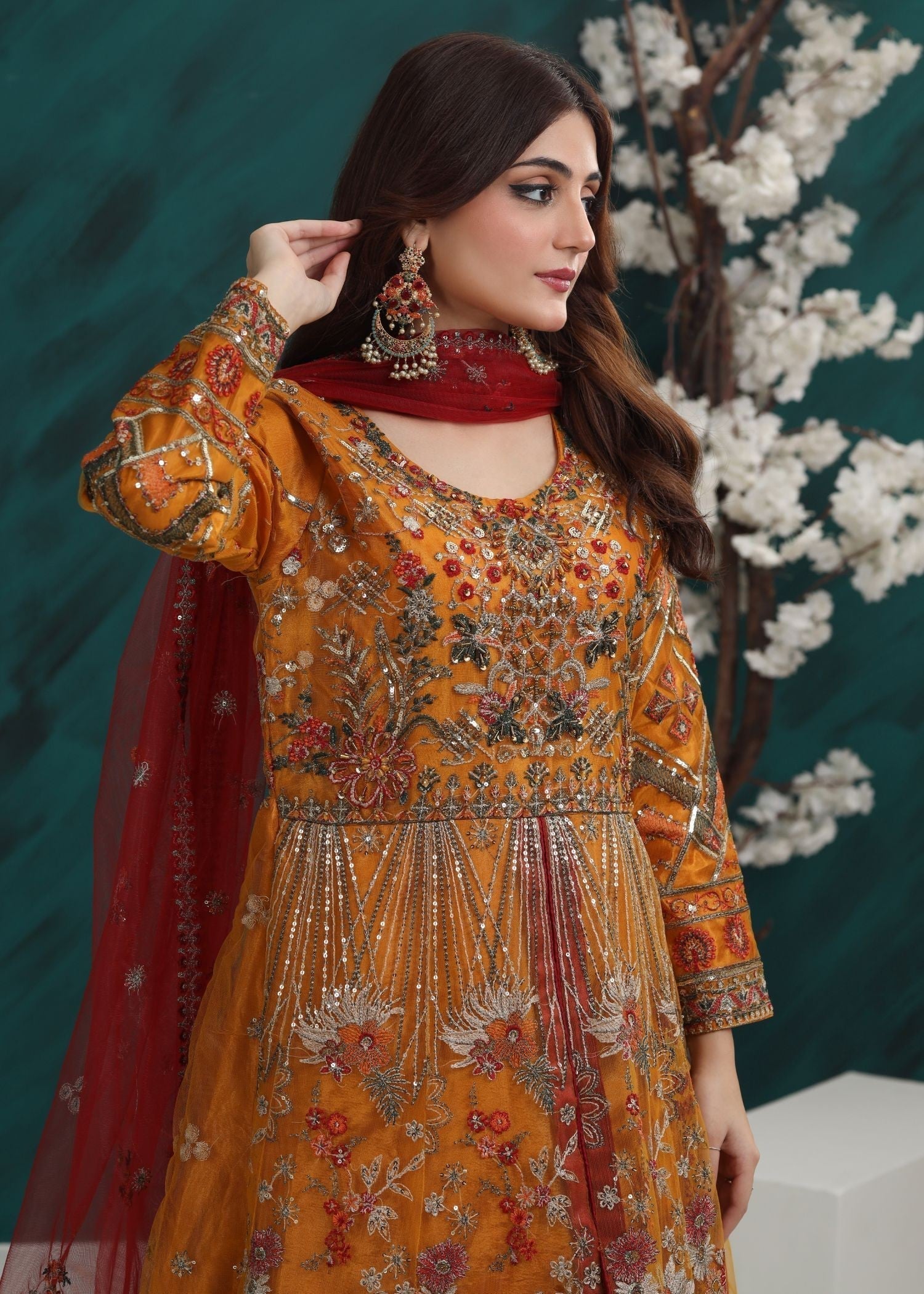 Al Burhan Apparel Suroor Mustard Women 3pcs