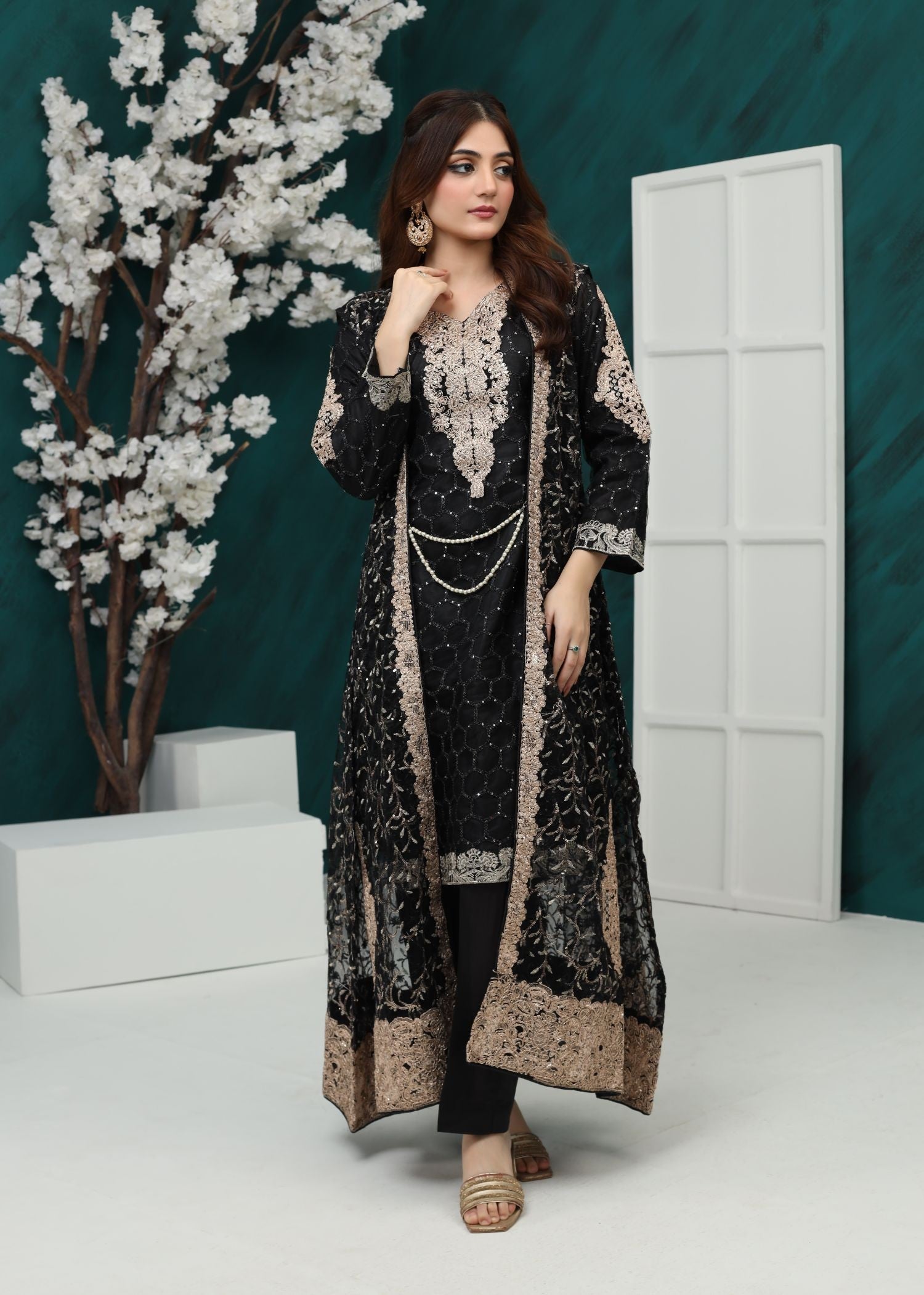 Al Burhan Apparel Wirsa Black Women 4pcs