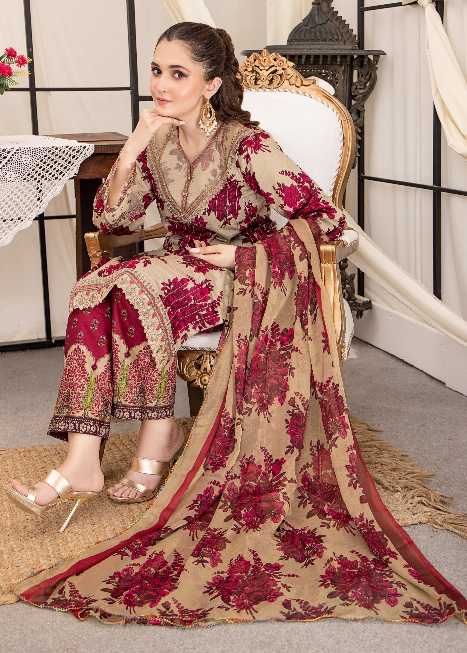 Polawn PD 24 501 A HUSN PRET LAWN COLLECTION Women 3pcs