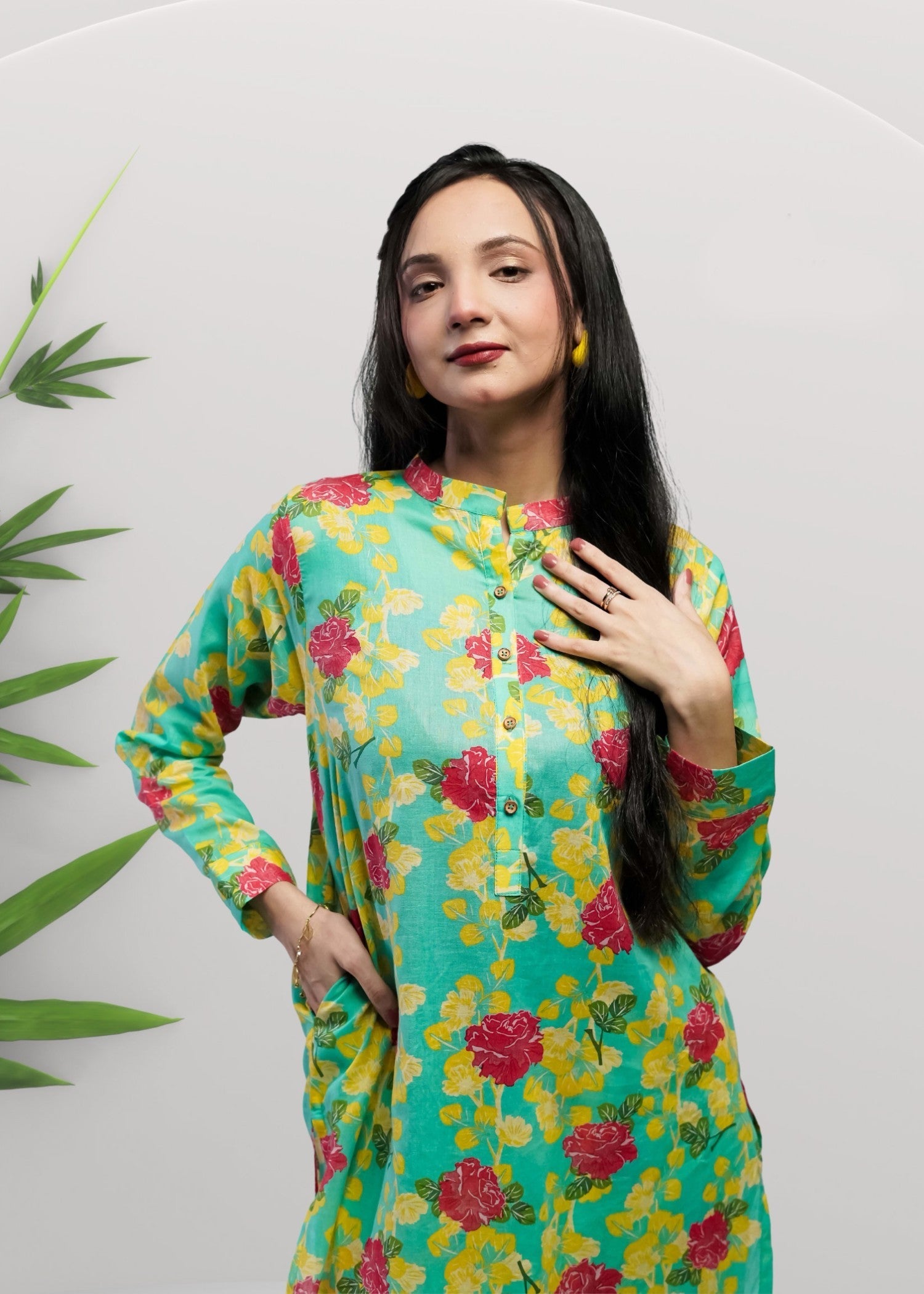 Ahlam By Safa Textile Seafoam Co ord Set Women 2pcs