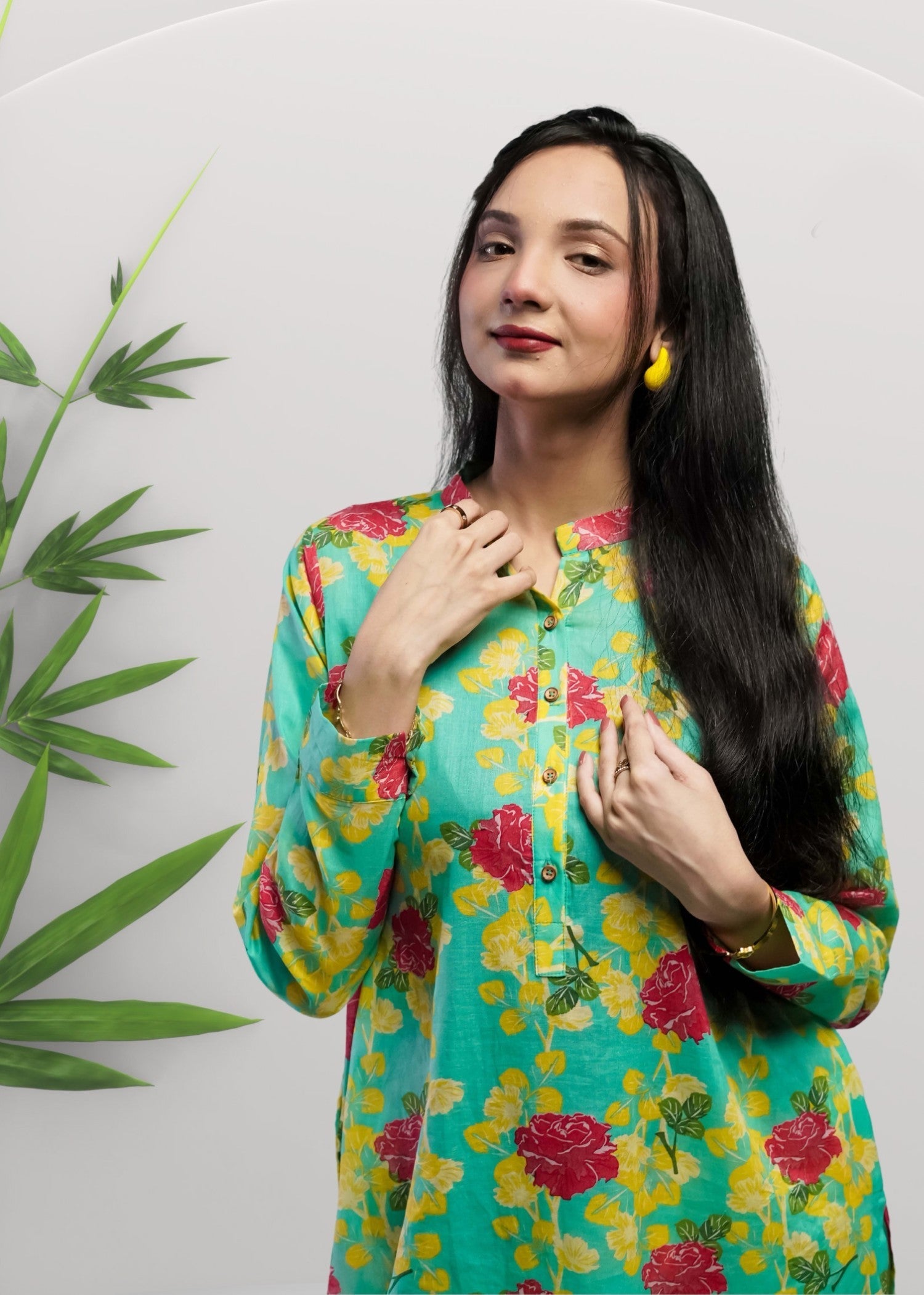 Ahlam By Safa Textile Seafoam Co ord Set Women 2pcs