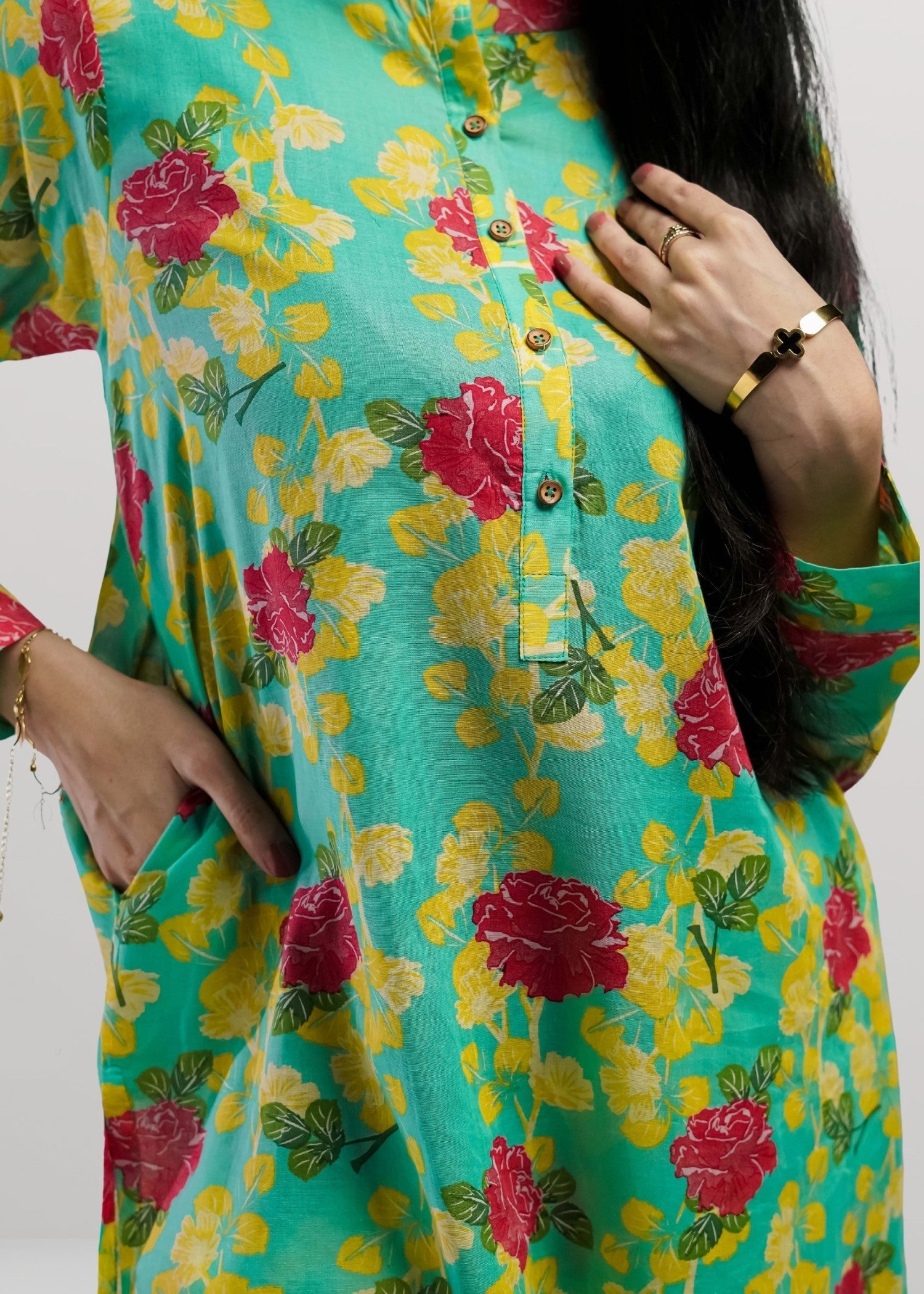 Ahlam By Safa Textile Seafoam Co ord Set Women 2pcs