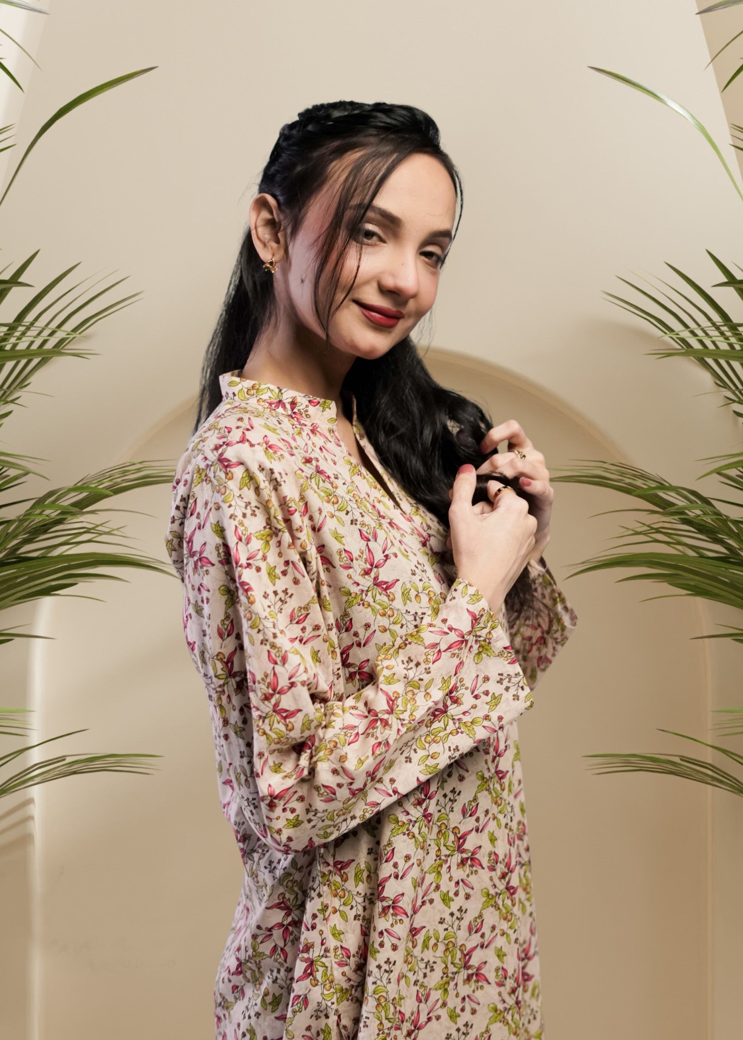 Ahlam By Safa Textile Floral Finesse Co Ord Set Women 2pcs