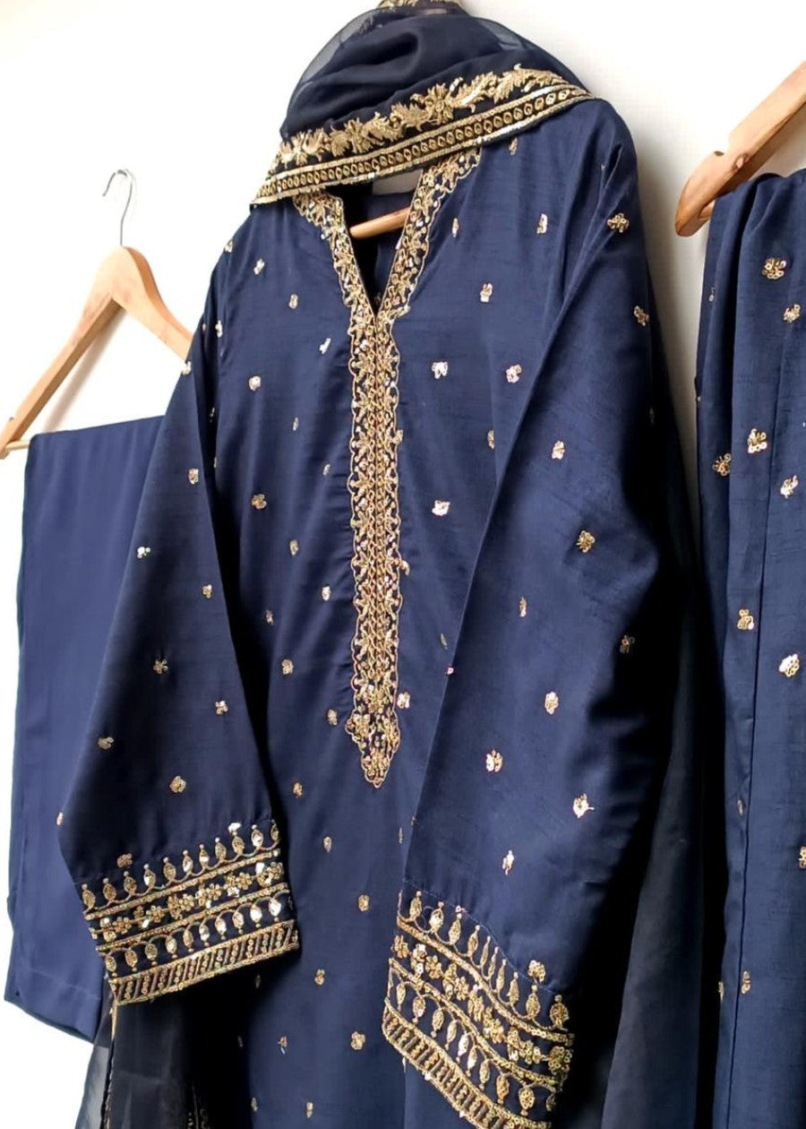 Lubana Store Preet Navy Women 3pcs