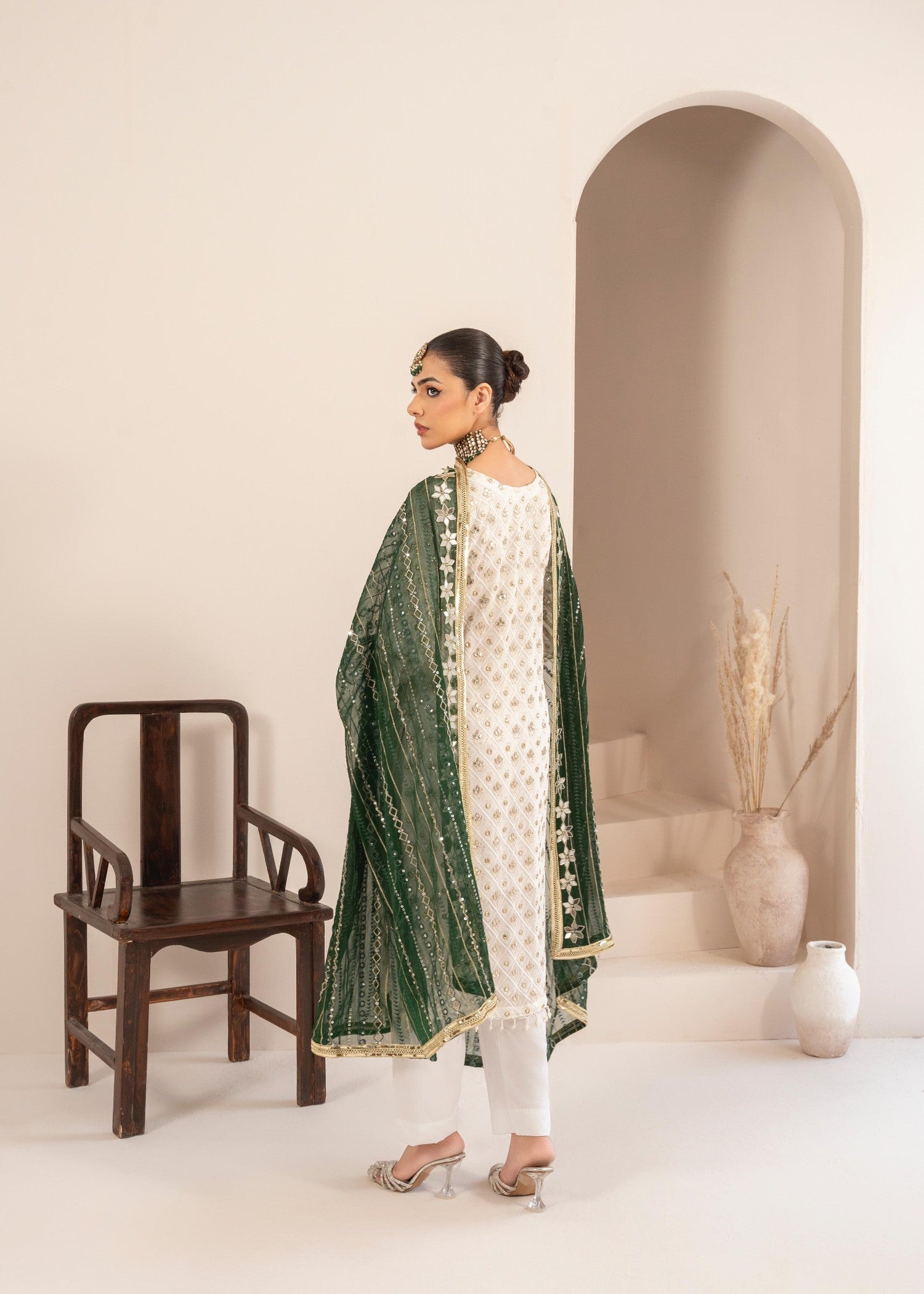 Rangoon Clothing Mahrunisa Green Women 3pcs