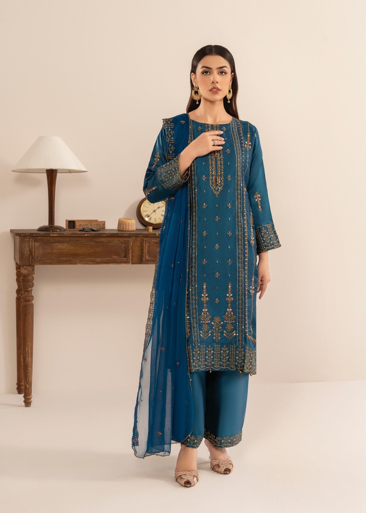 Rangoon Clothing NUREH PEACOCK SILKEN Women 3pcs