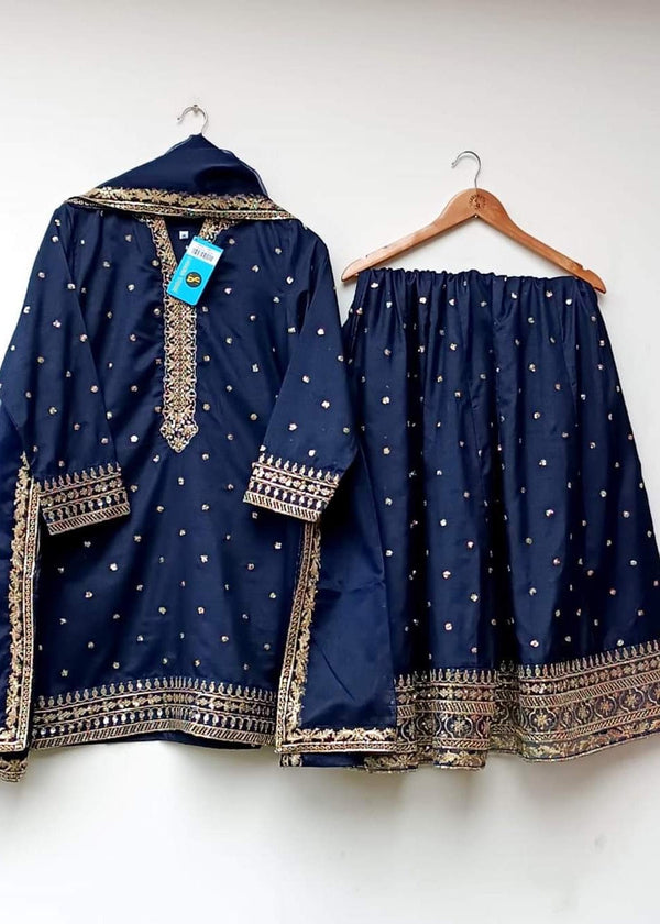 Lubana Store Preet Navy Women 3pcs