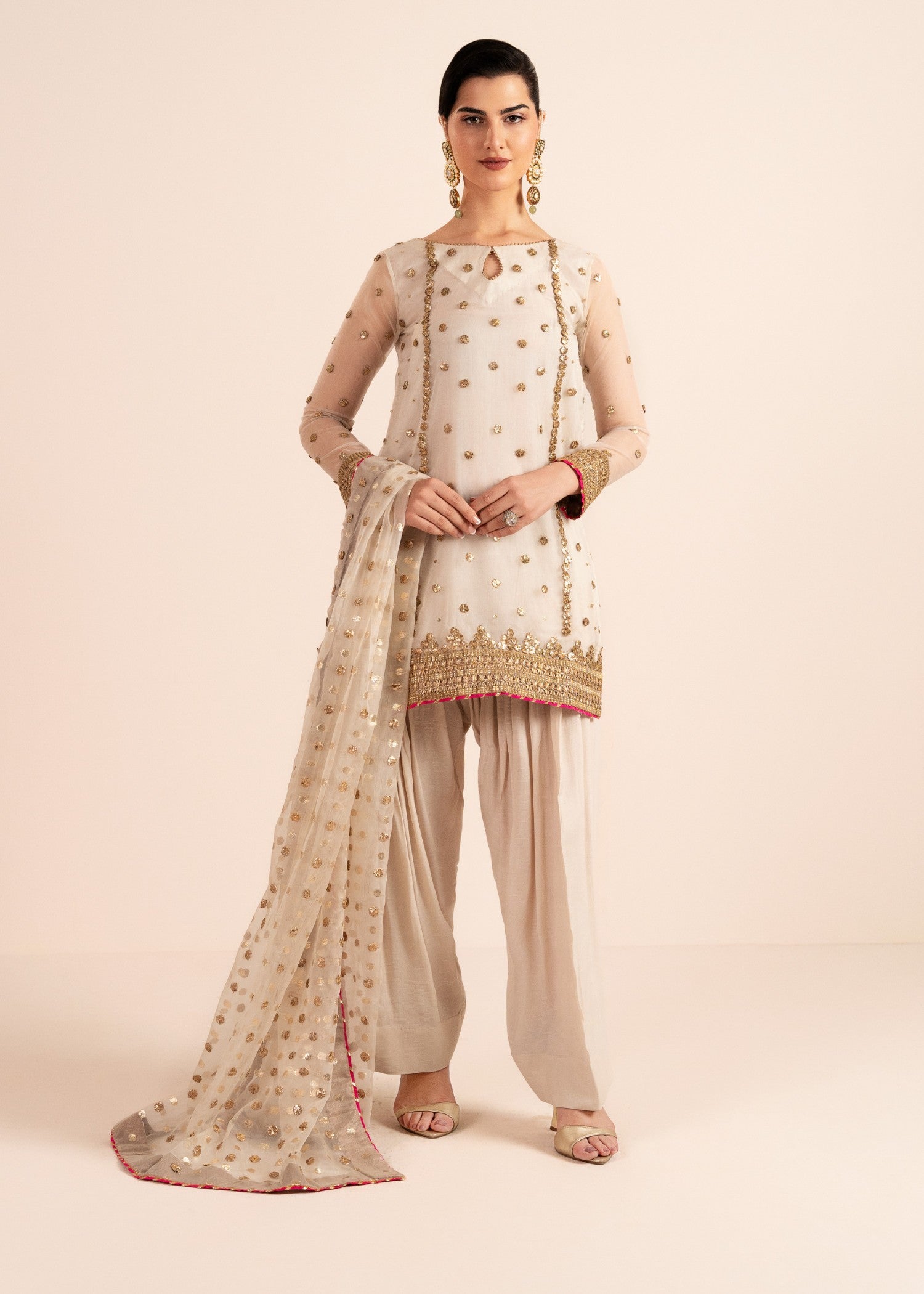 Rang-e-Meeras Zarbaft Women 3pcs