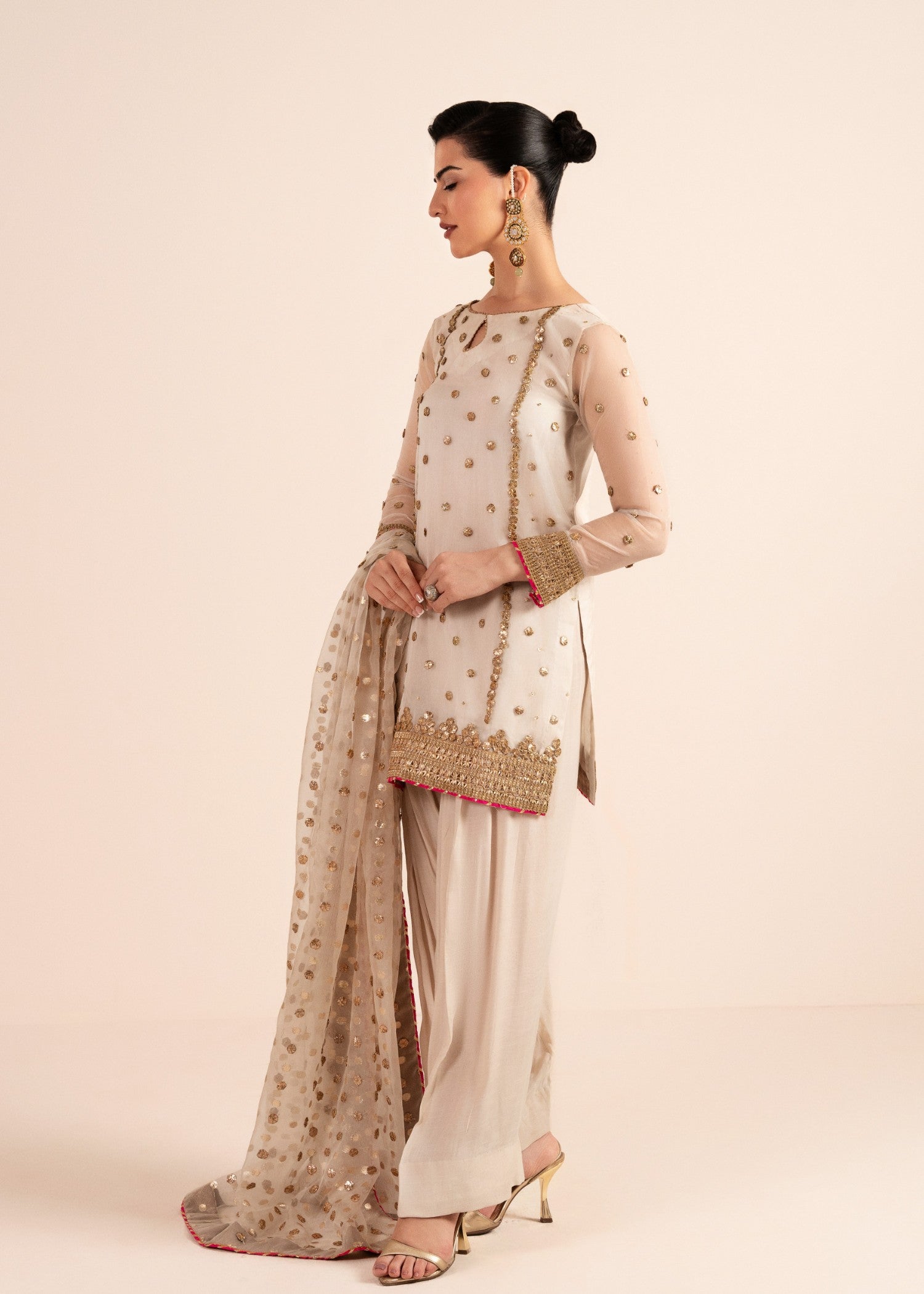 Rang-e-Meeras Zarbaft Women 3pcs