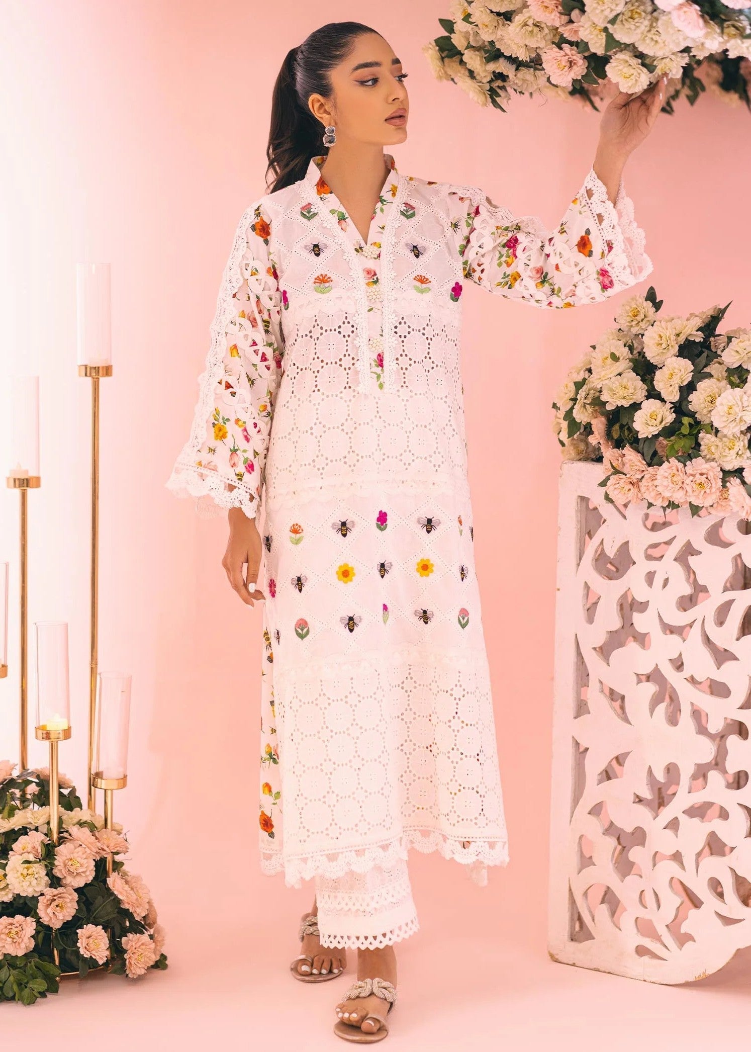 Rj’s Pret CHAVERON SHIFFLI PLAZO PANTS Women 1pcs