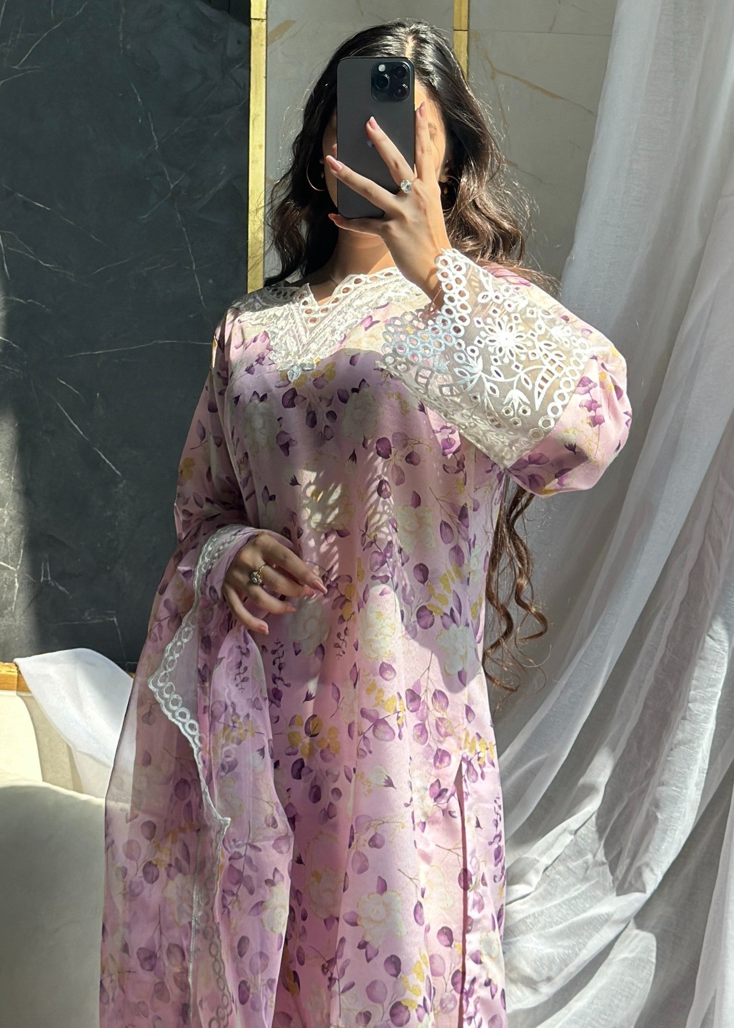 RUBBY FERRY CLOTHING SWISS LAWN 3D PINK Women 3pcs