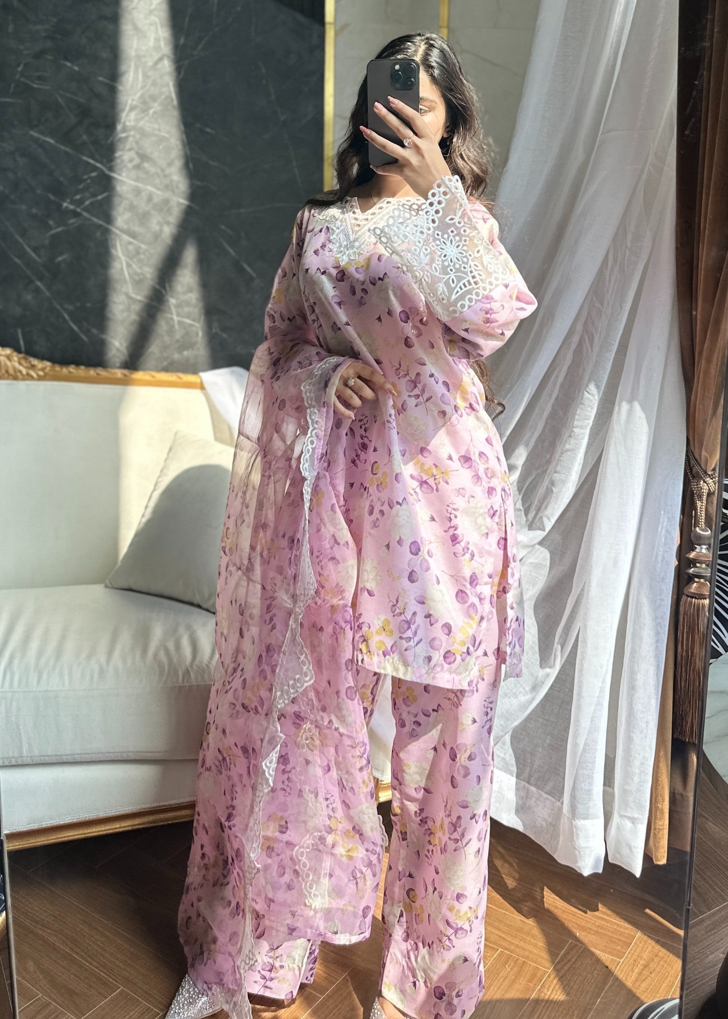 RUBBY FERRY CLOTHING SWISS LAWN 3D PINK Women 3pcs