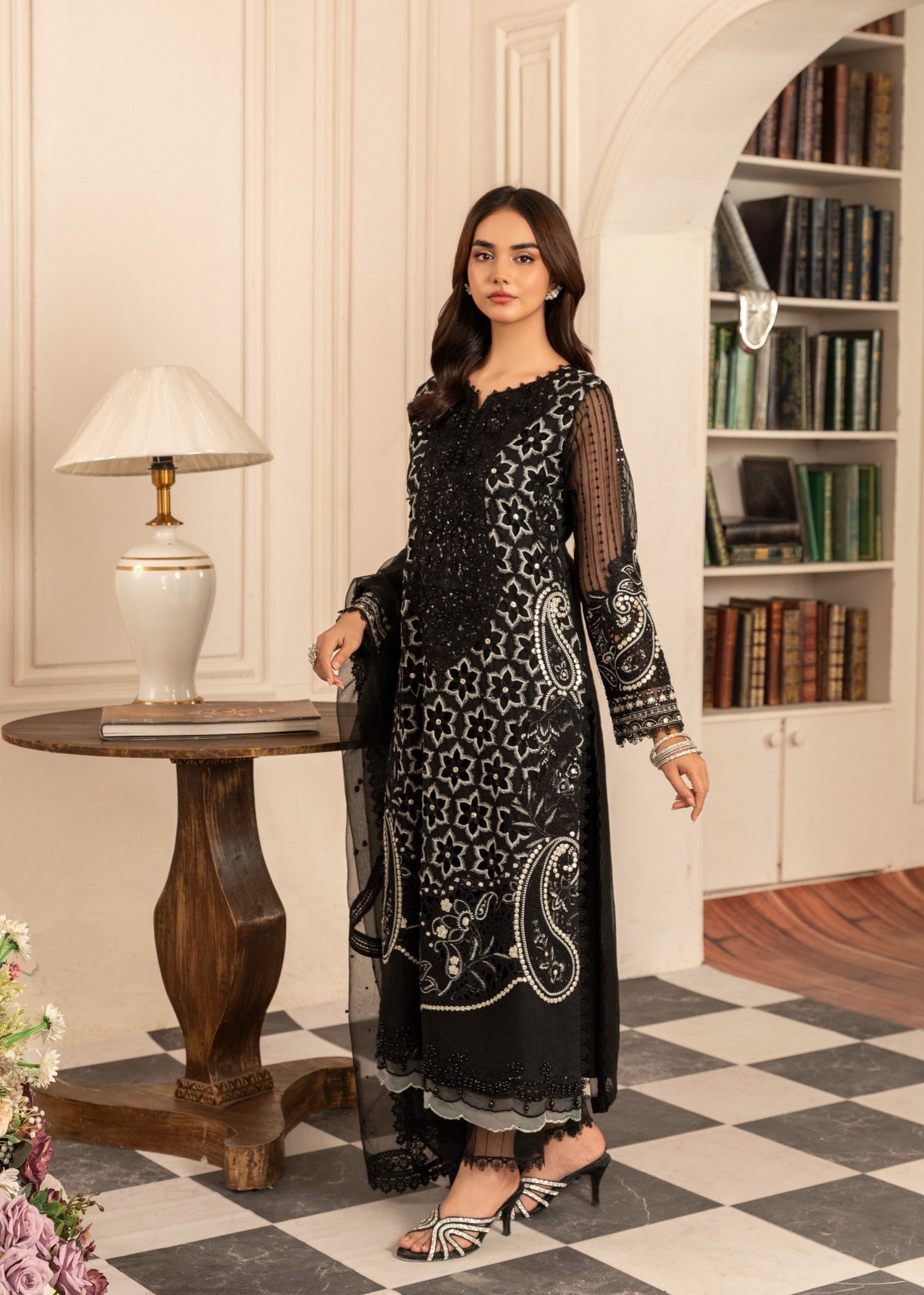 Malhaar ML AZL 24 AL 3992 black Women 3pcs