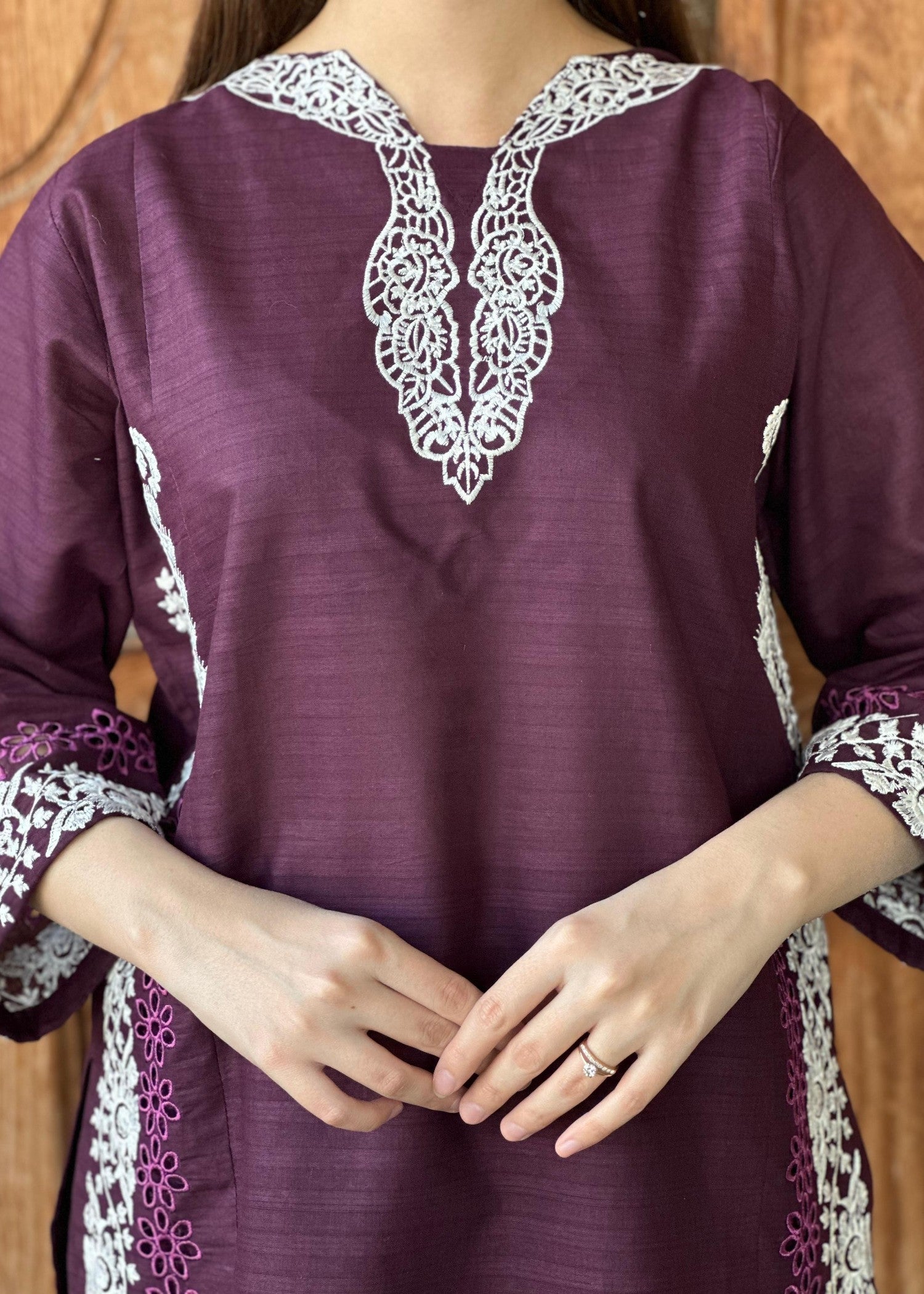 Yaaqot Official Jamni Cutwork Stitched 2p Women 2pcs