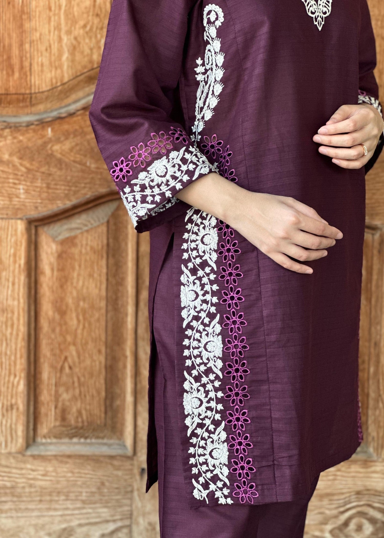 Yaaqot Official Jamni Cutwork Stitched 2p Women 2pcs