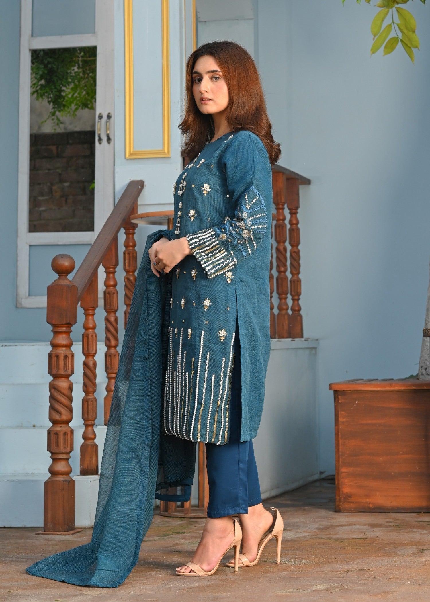 Yaaqot Official Flosa Zink Handwork Stitched Women 3pcs