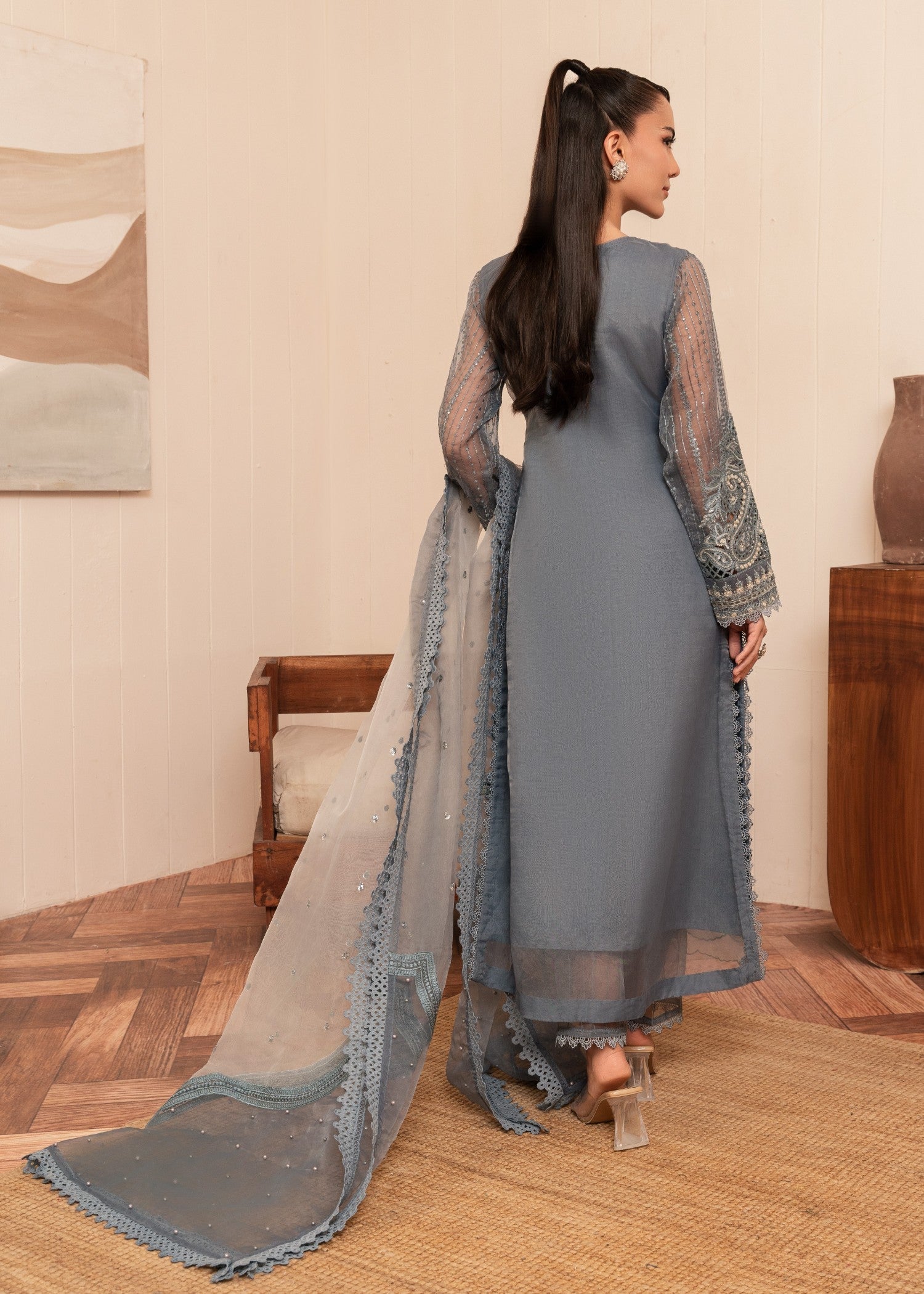 Malhaar ML Reet AL 3992 Grey Women 3pcs