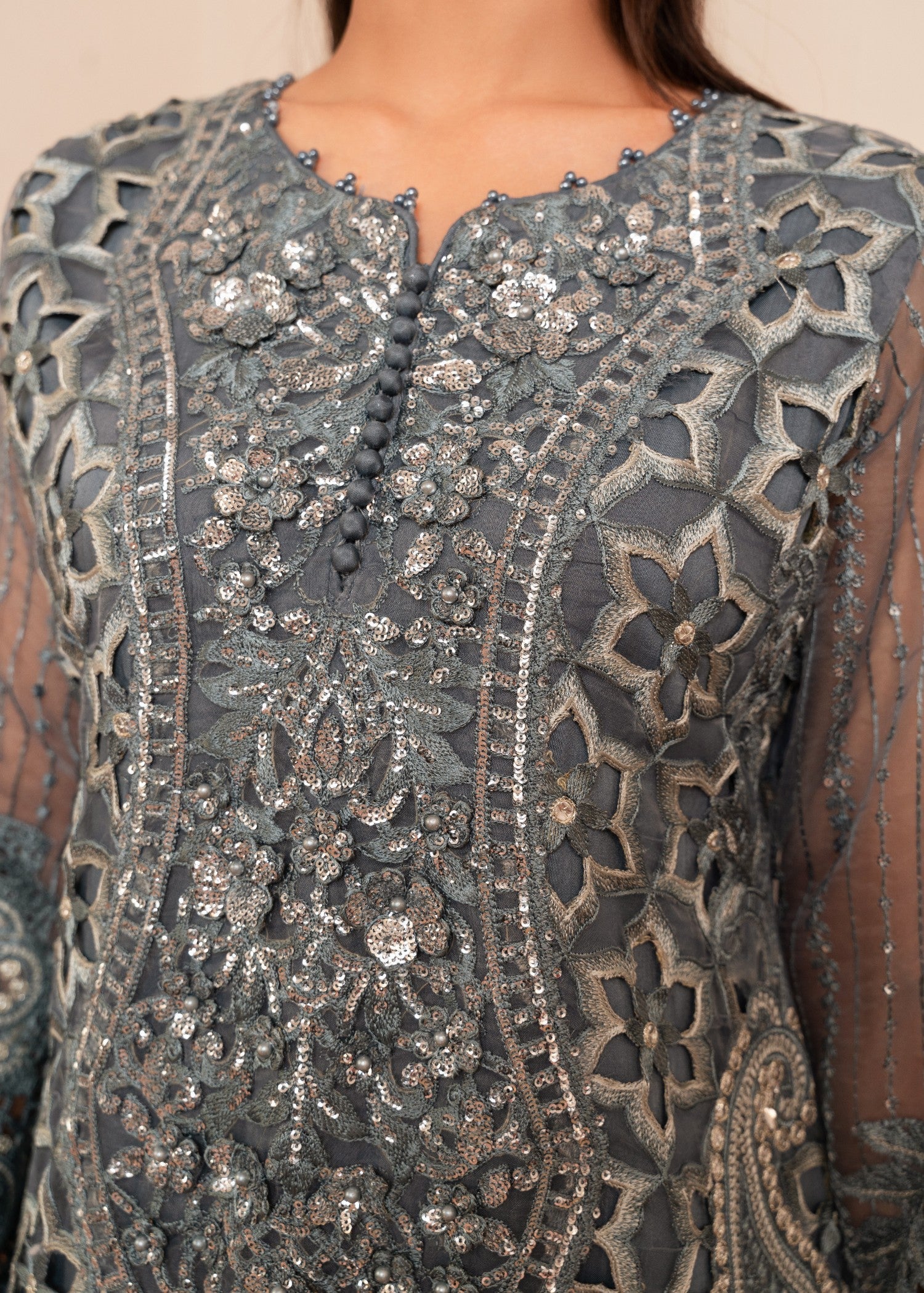 Malhaar ML Reet AL 3992 Grey Women 3pcs