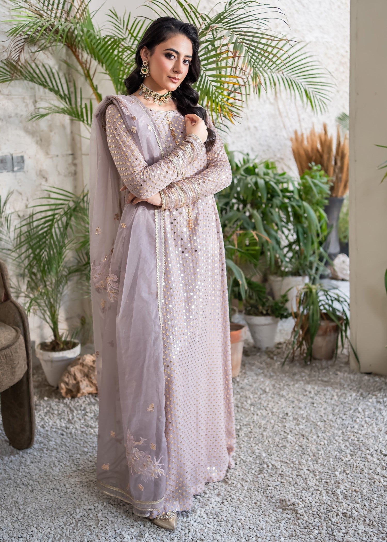 Rang-e-Haya Sifana (Dusty Lavender) Women 4pcs