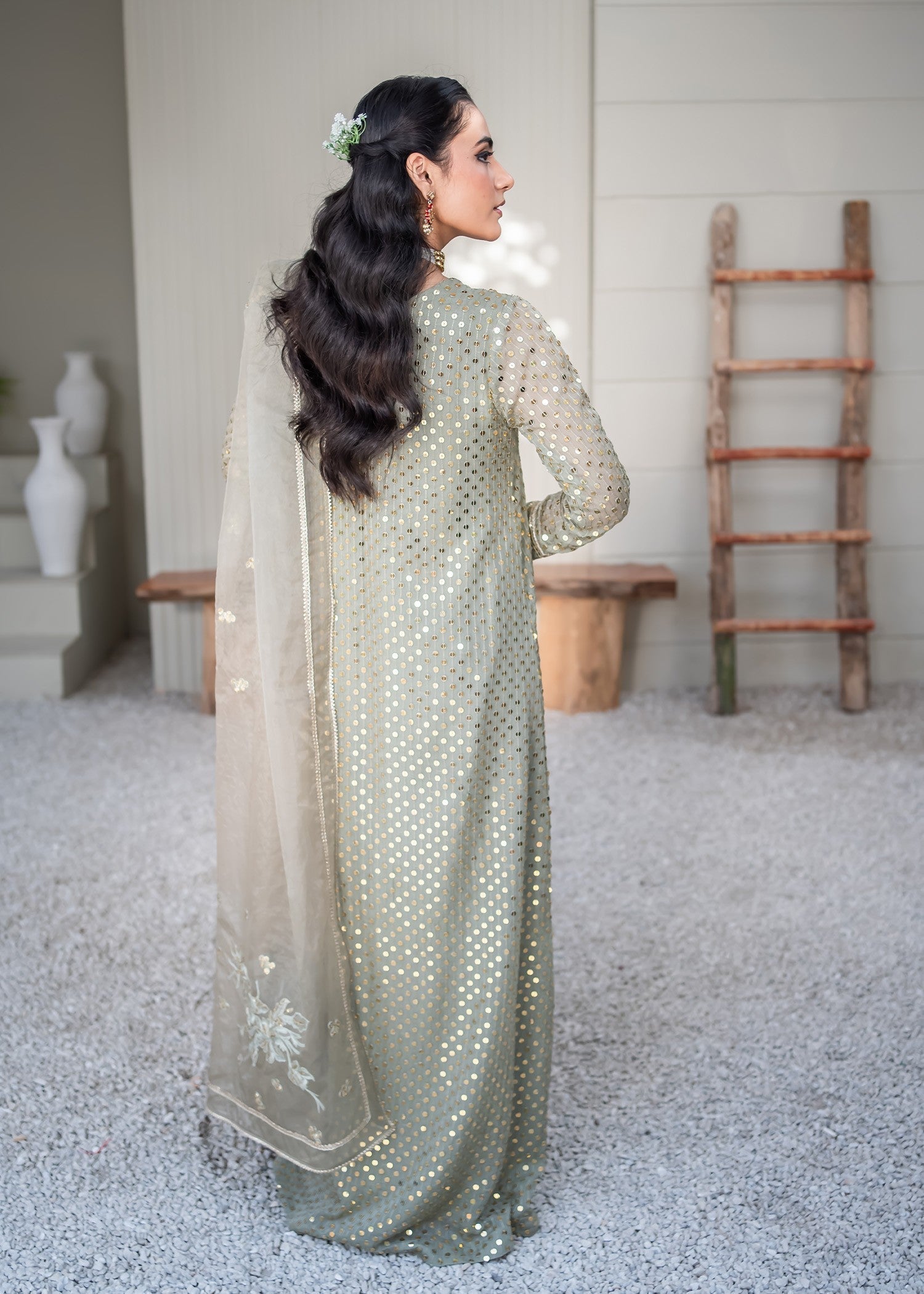 Rang-e-Haya Sifana (Mud Green) Women 4pcs