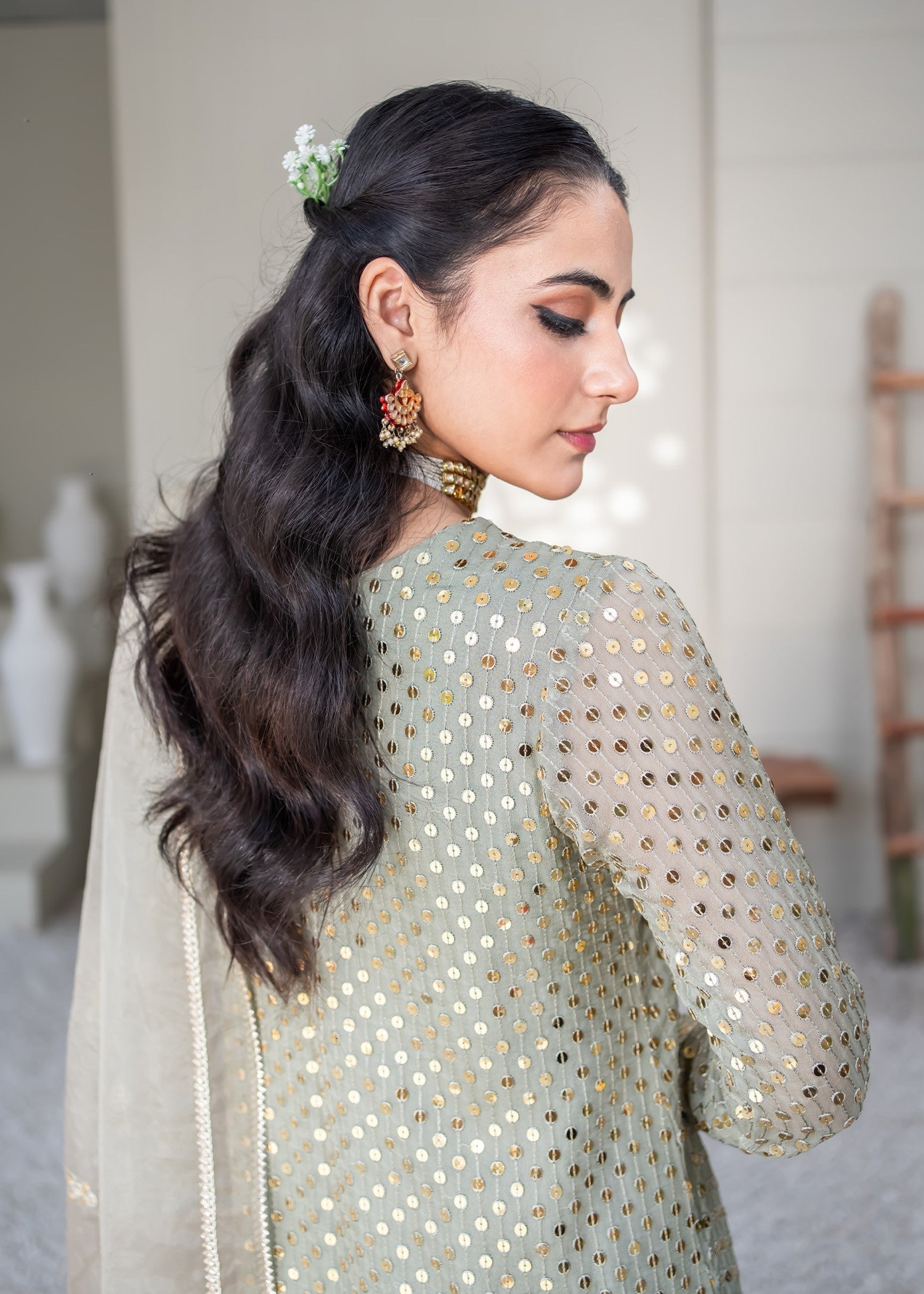 Rang-e-Haya Sifana (Mud Green) Women 4pcs