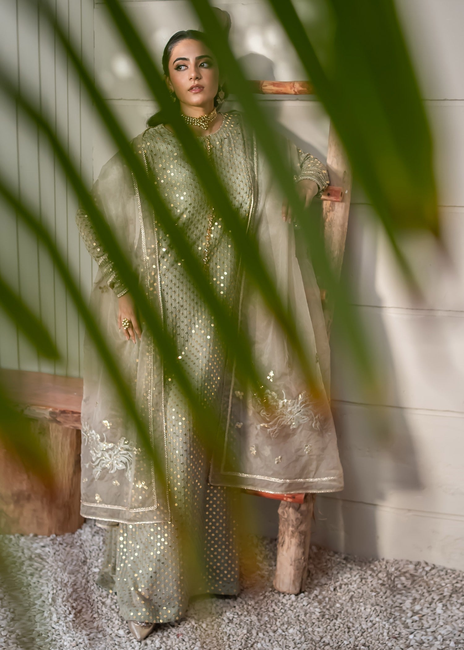 Rang-e-Haya Sifana (Mud Green) Women 4pcs