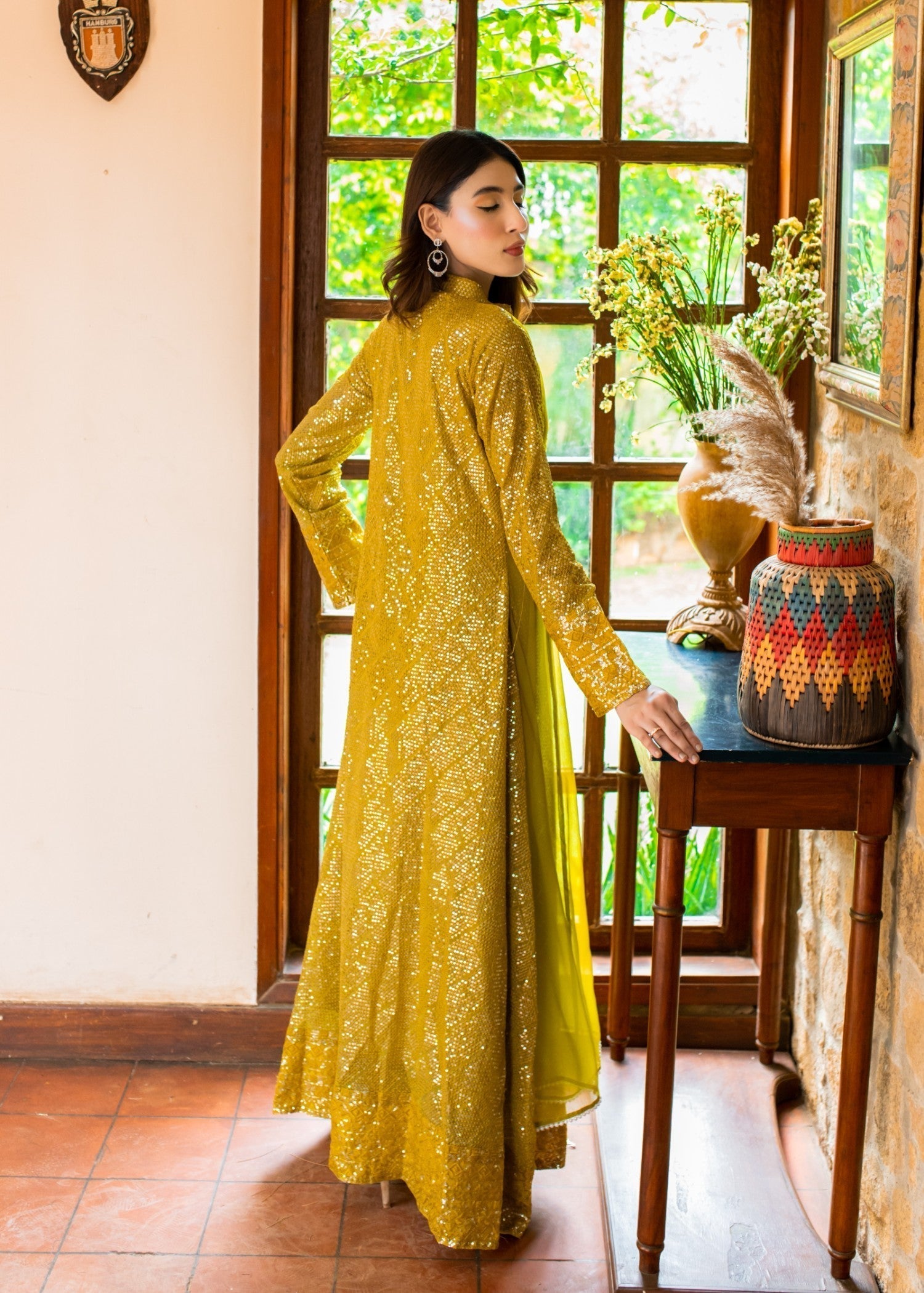 Mona Embroidery Artisan olive Women 3pcs