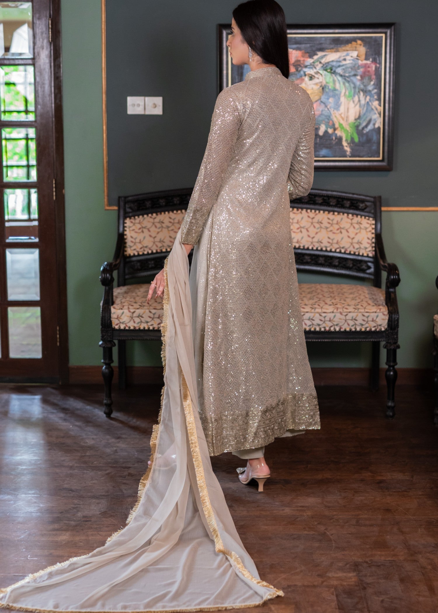 Mona Embroidery Artisan beige Women 3pcs