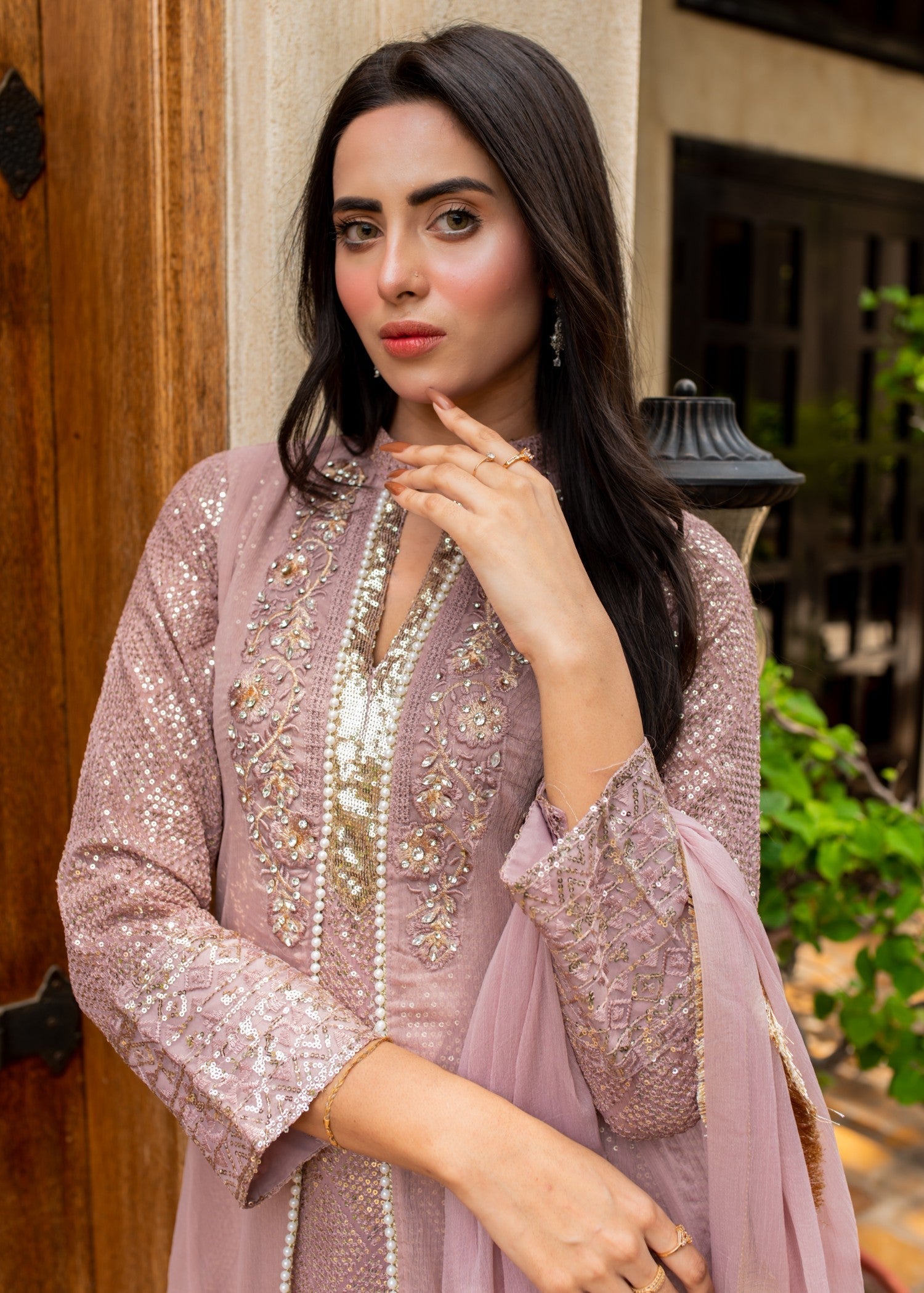 Mona Embroidery Artisan Lilac Women 3pcs