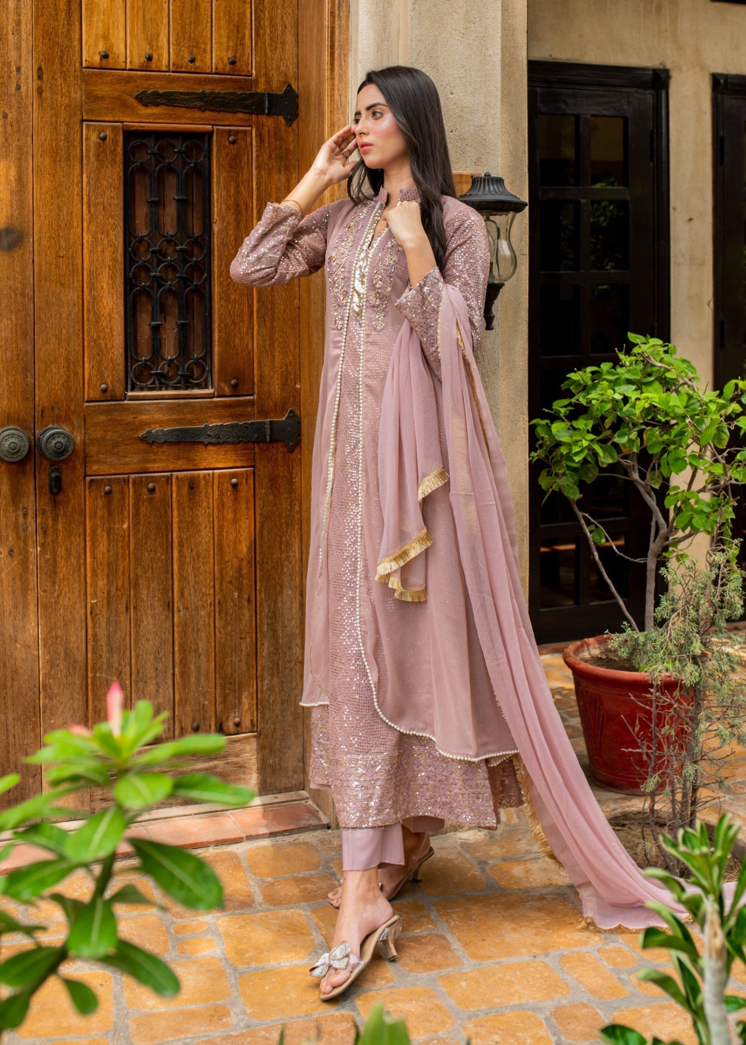 Mona Embroidery Artisan Lilac Women 3pcs