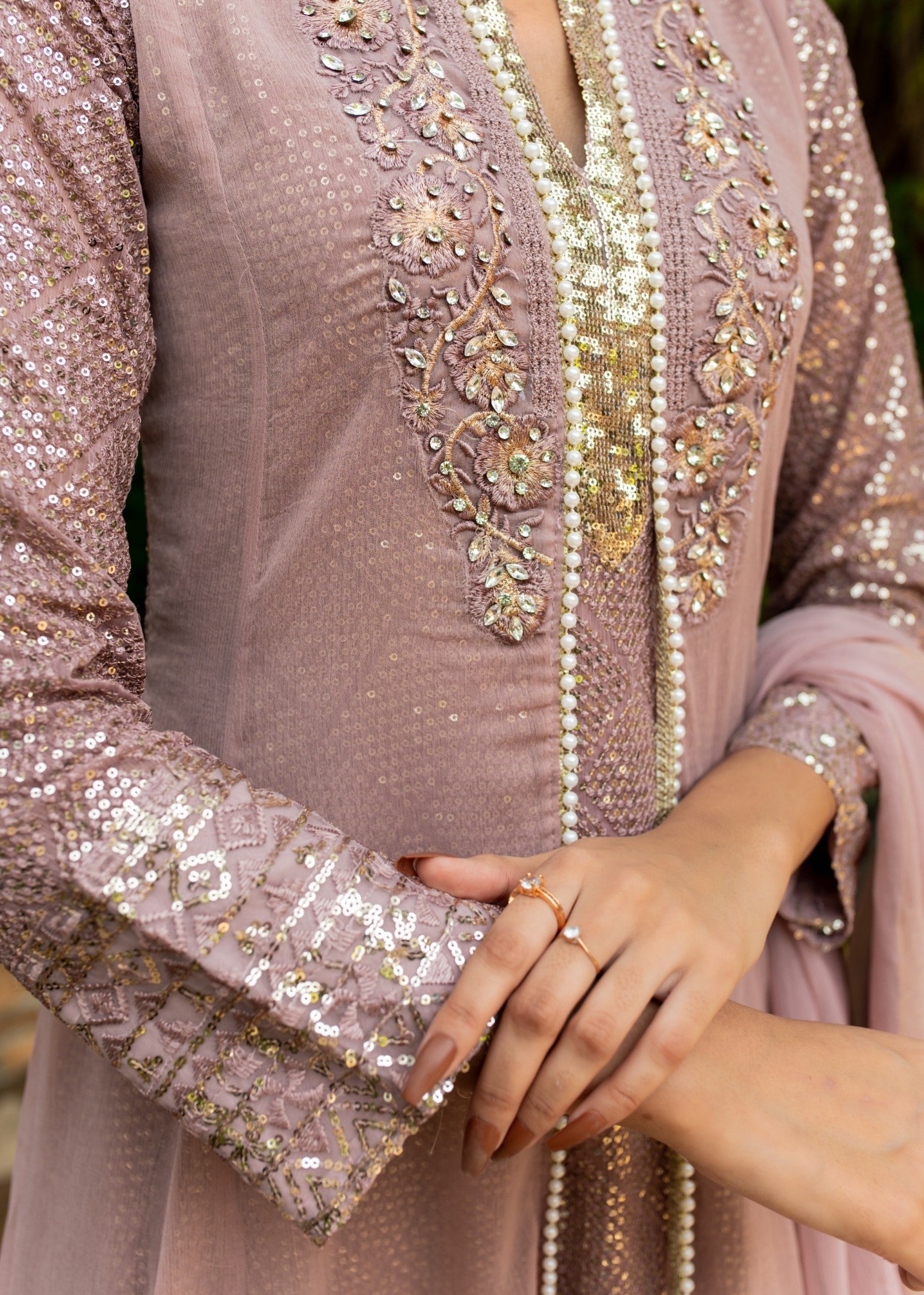 Mona Embroidery Artisan Lilac Women 3pcs