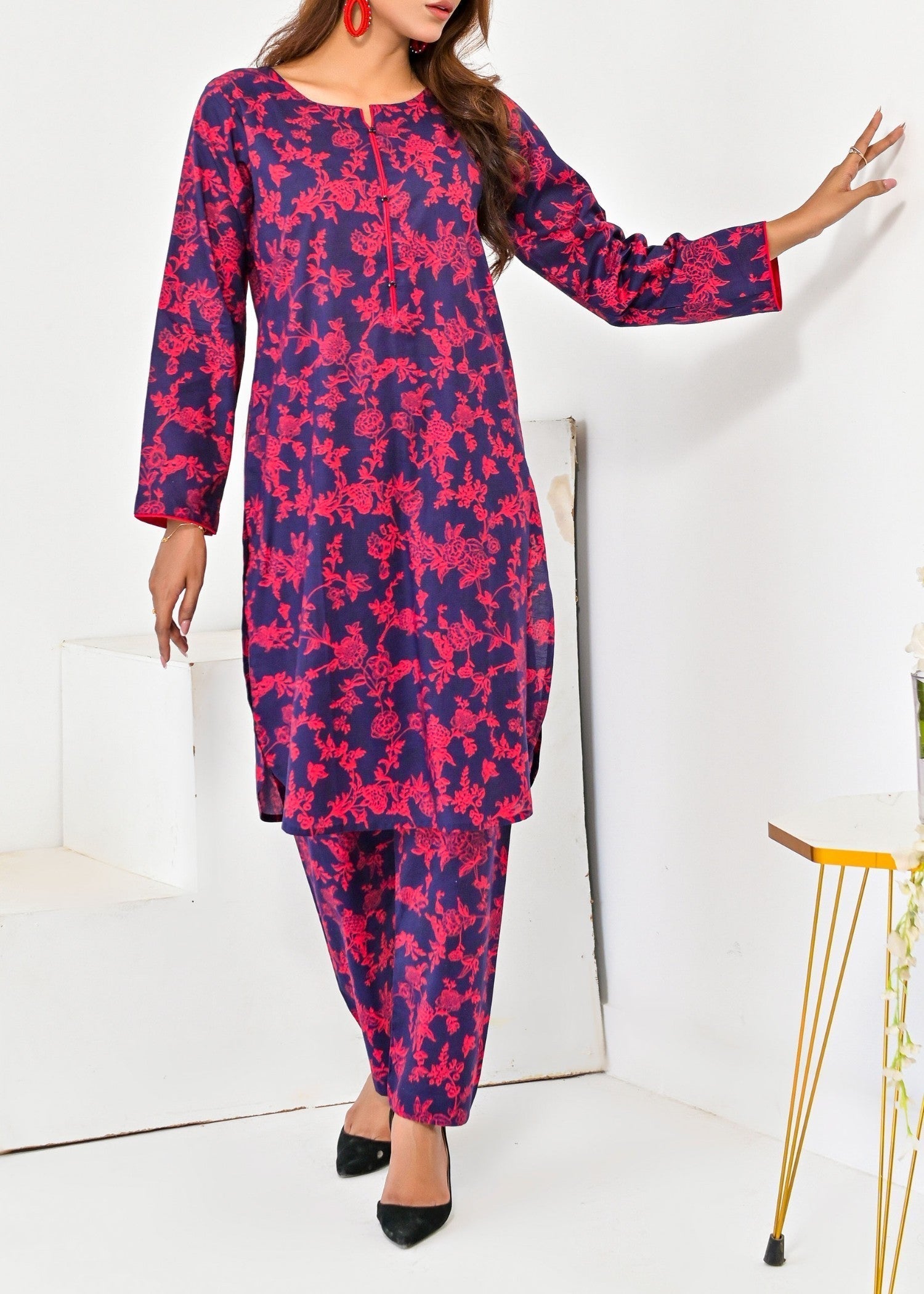 Pret Diaries Blue Printed Women 2pcs