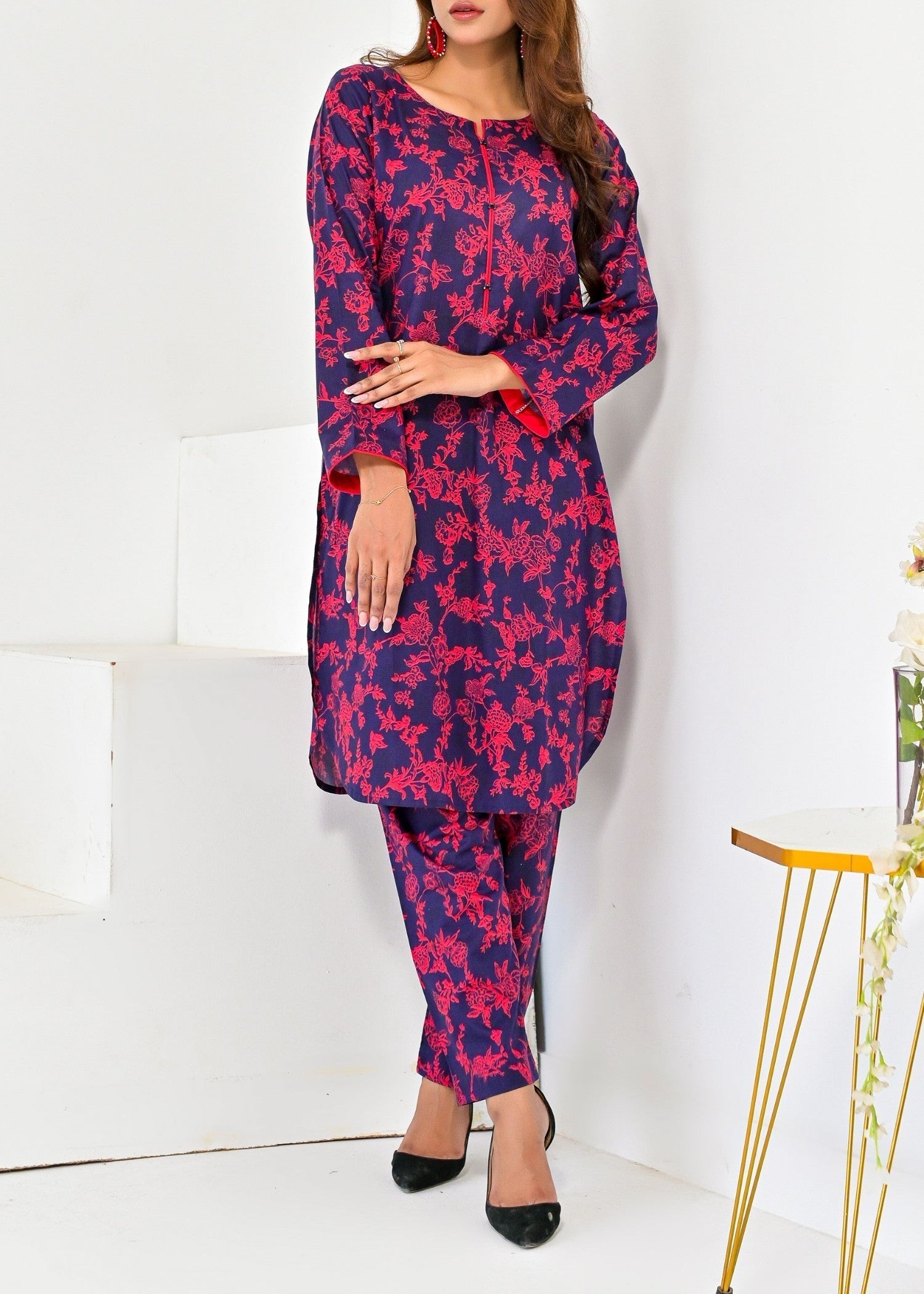 Pret Diaries Blue Printed Women 2pcs