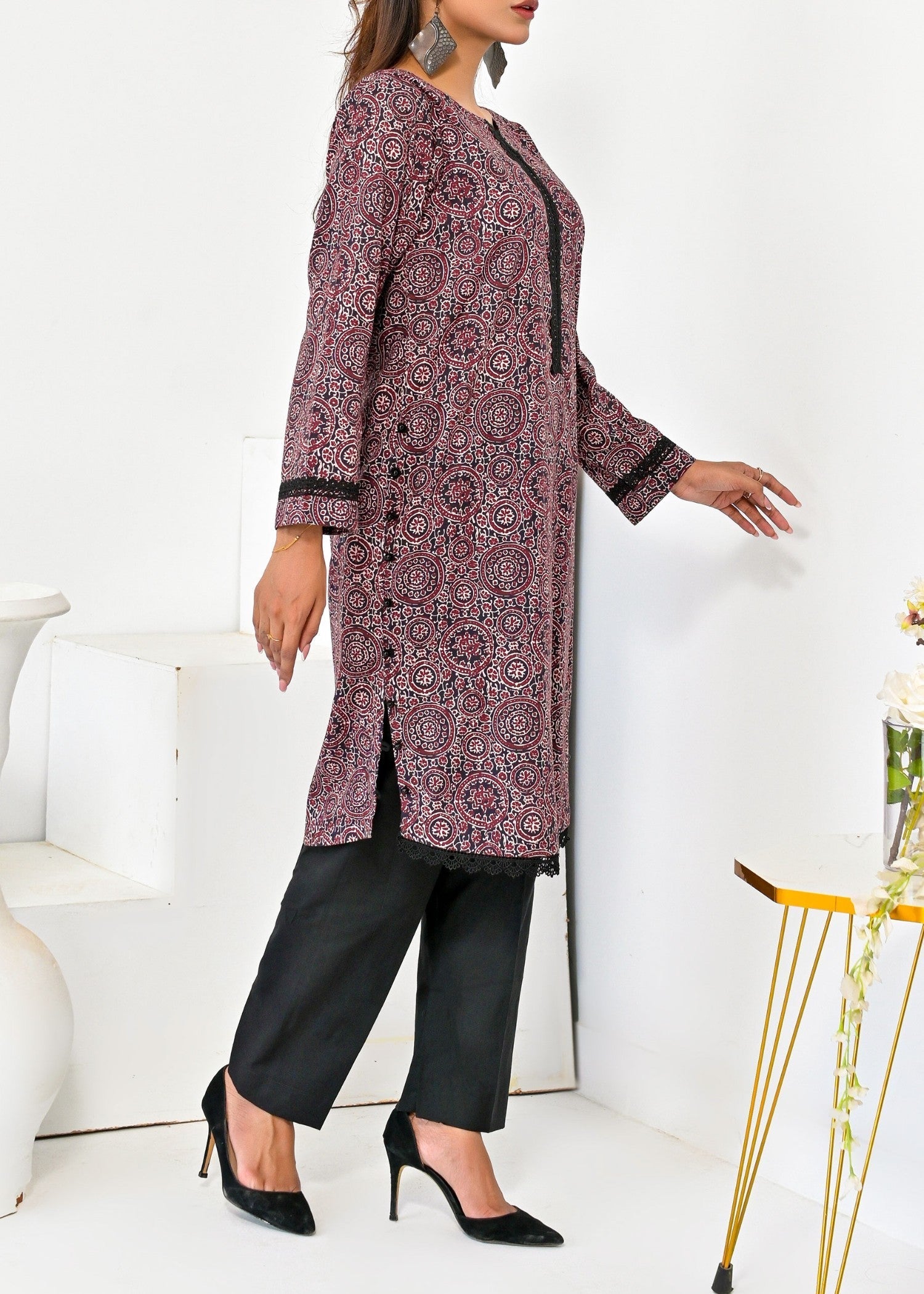 Pret Diaries Ajrak Printed Women 1pcs