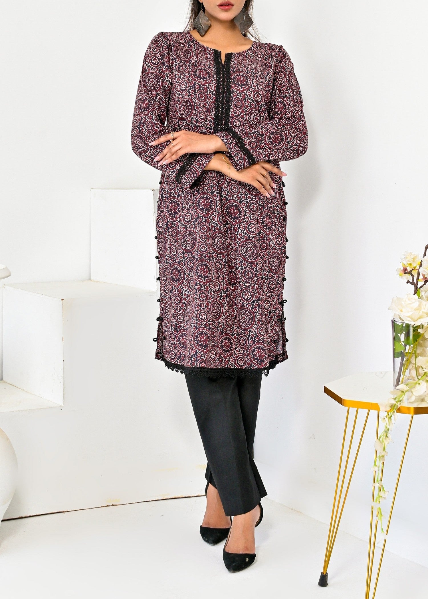 Pret Diaries Ajrak Printed Women 1pcs