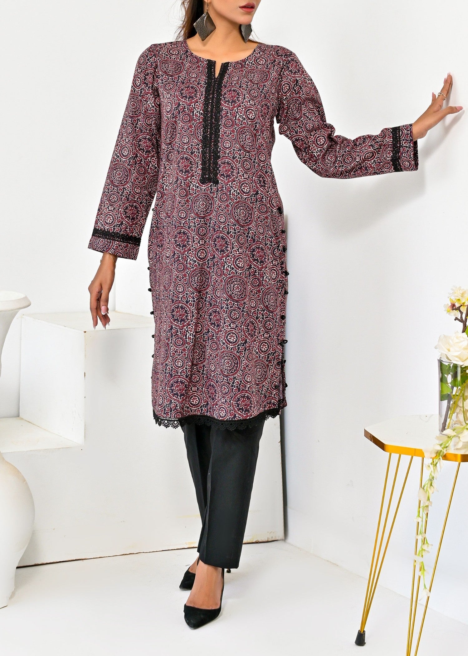 Pret Diaries Ajrak Printed Women 1pcs