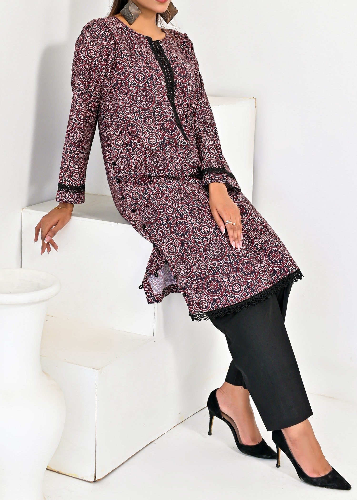 Pret Diaries Ajrak Printed Women 1pcs