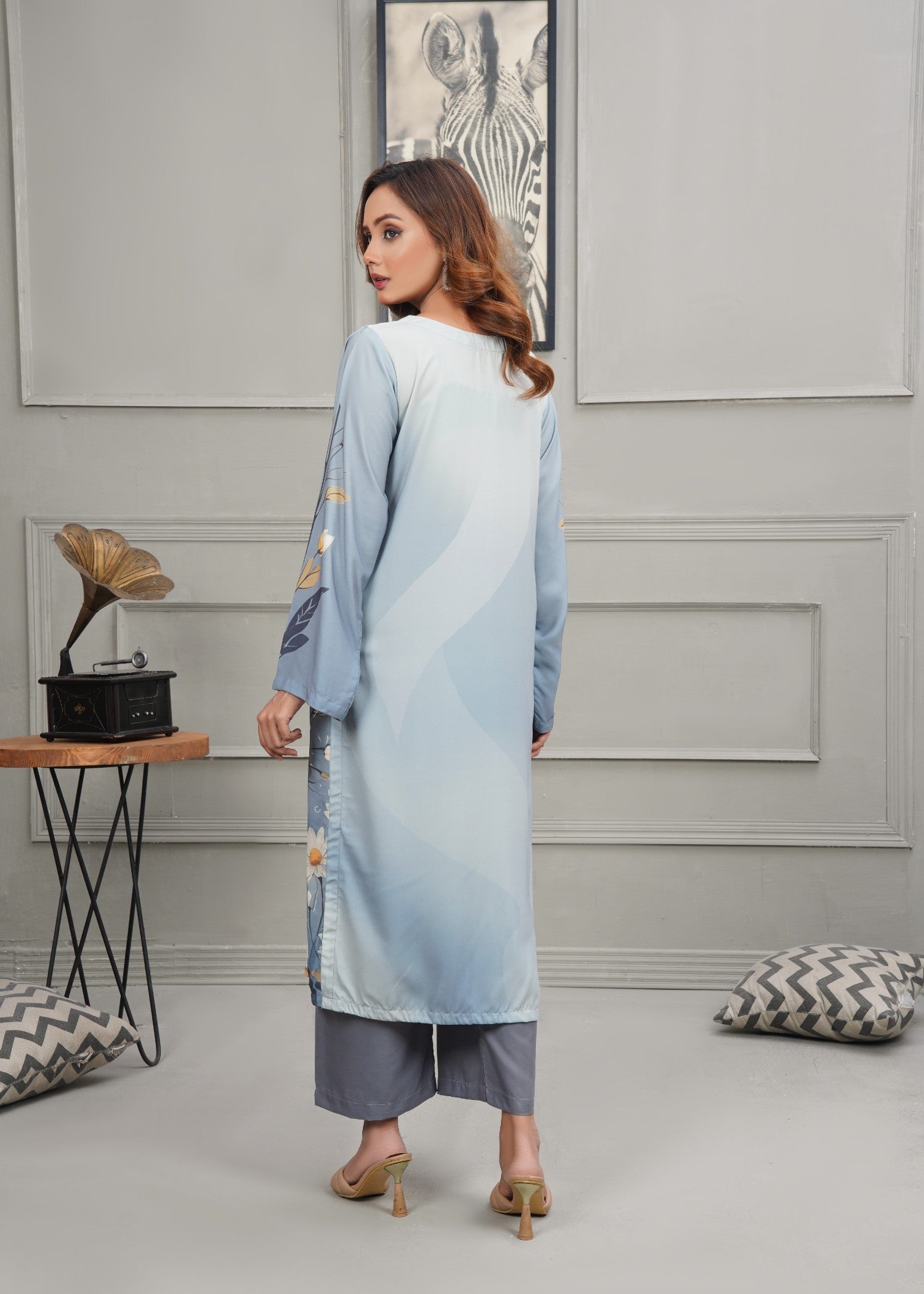 Hareem Fatima Grey Serenity Women 2pcs